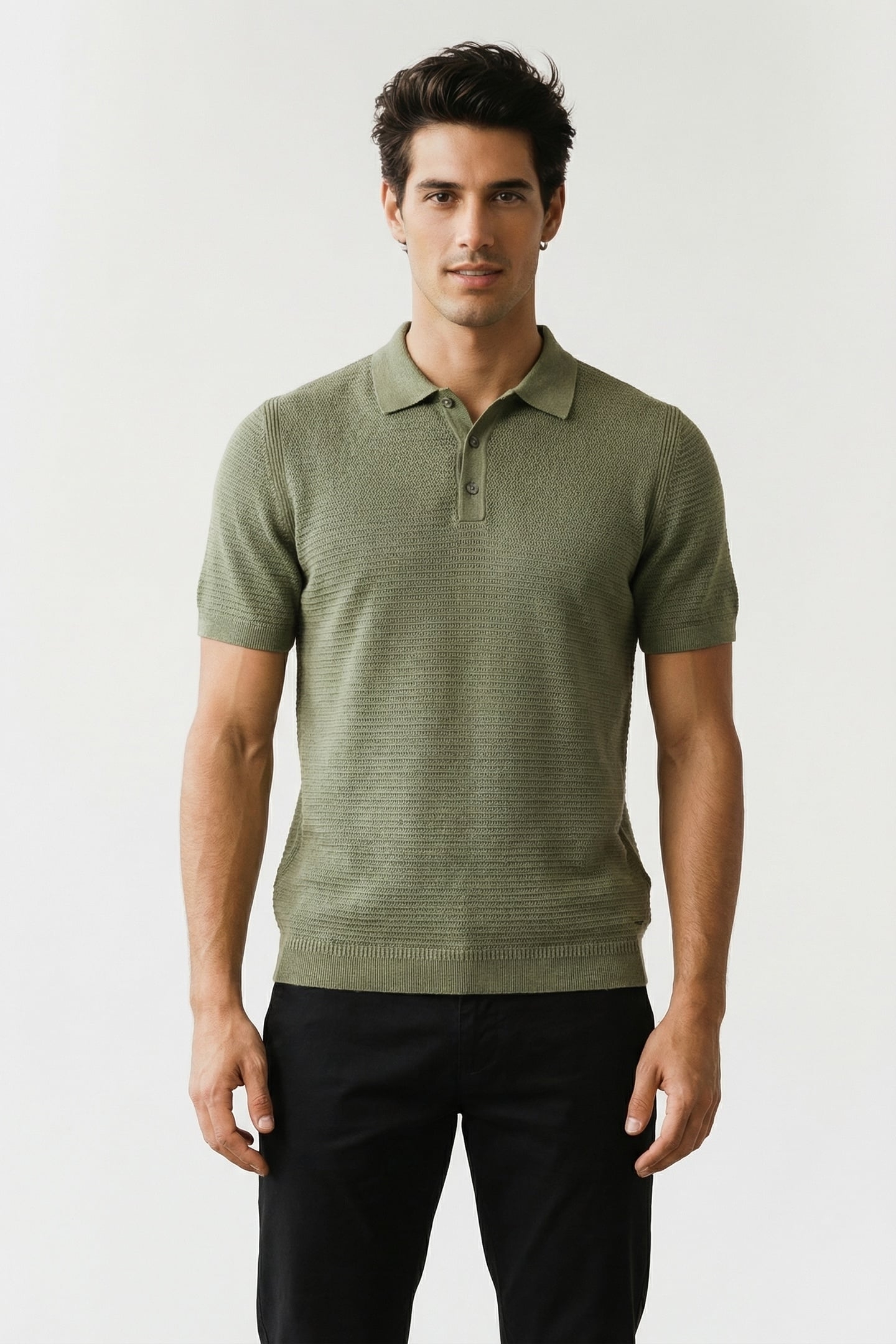 KOSTAS BUTTON POLO GREEN BAY 1
