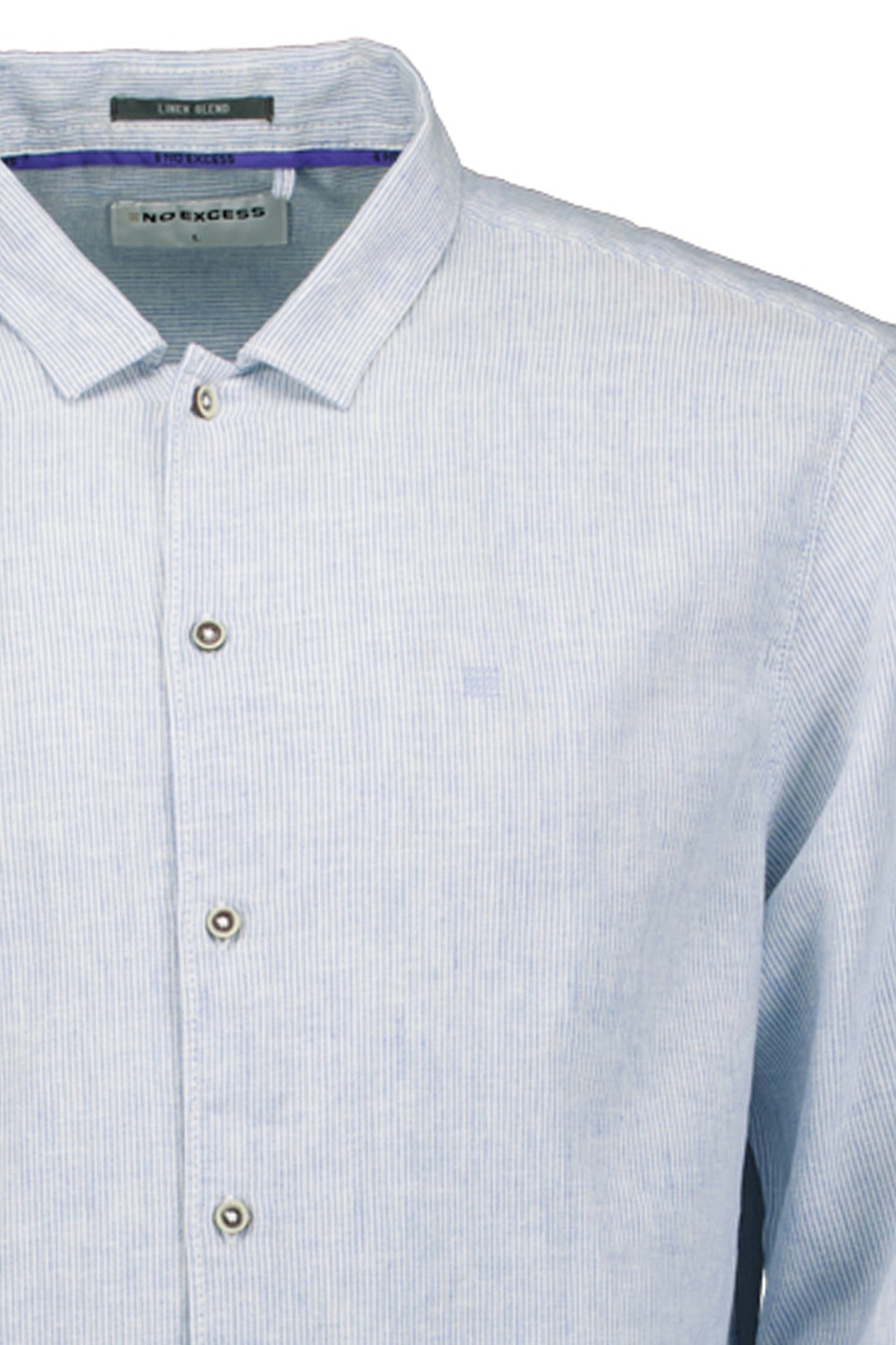 SHIRT STRIPE WITH LINEN BLUE 3