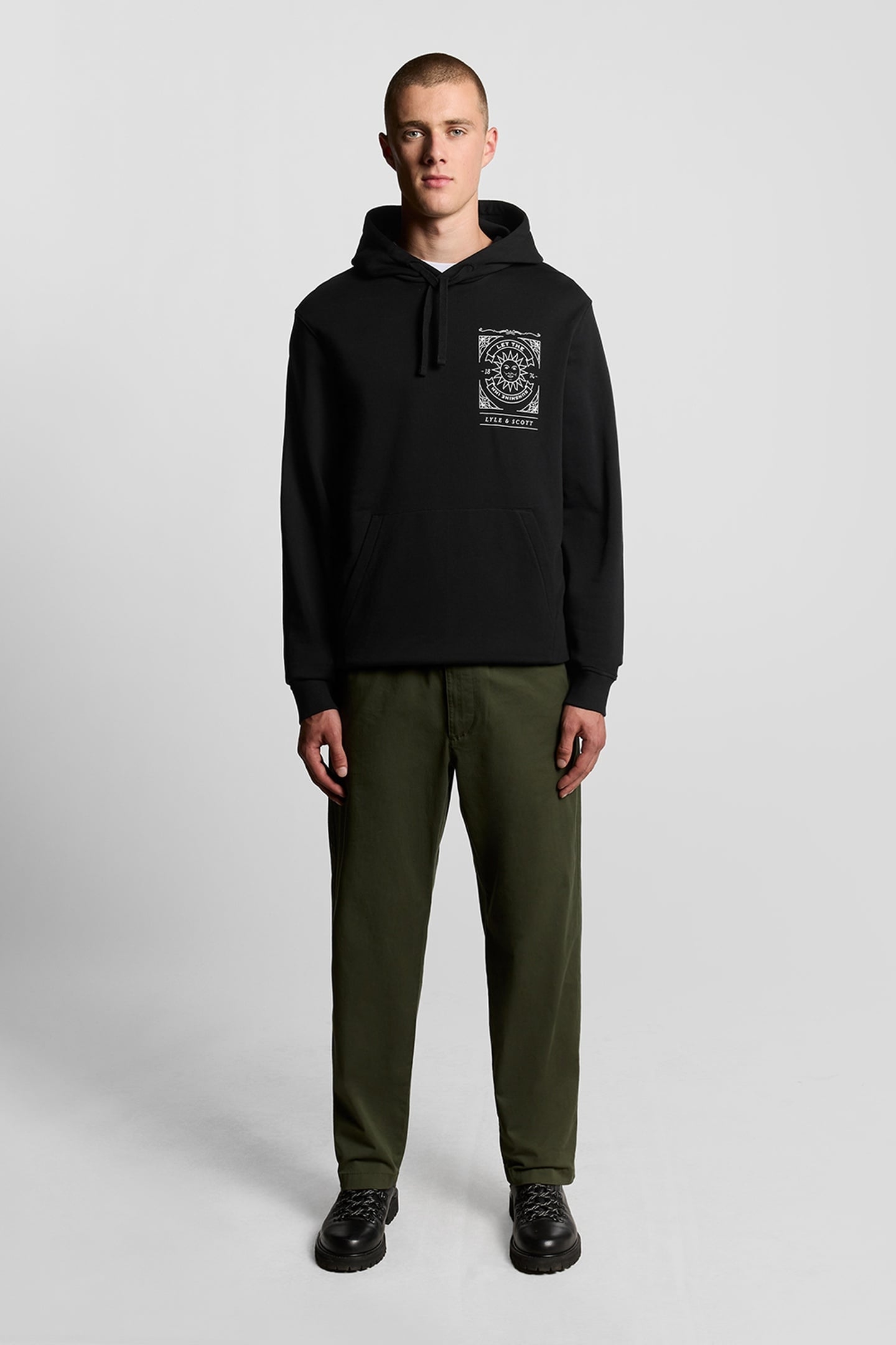 SUNSHINE INN GRAPHIC HOODIE JET BLACK 1