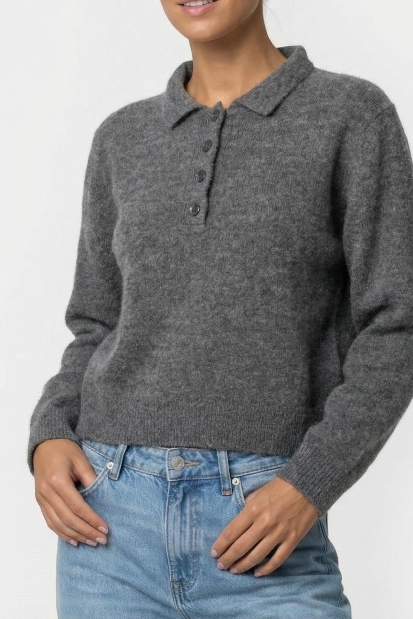 LOLA PULLOVER DARK GREY MELANGE 1