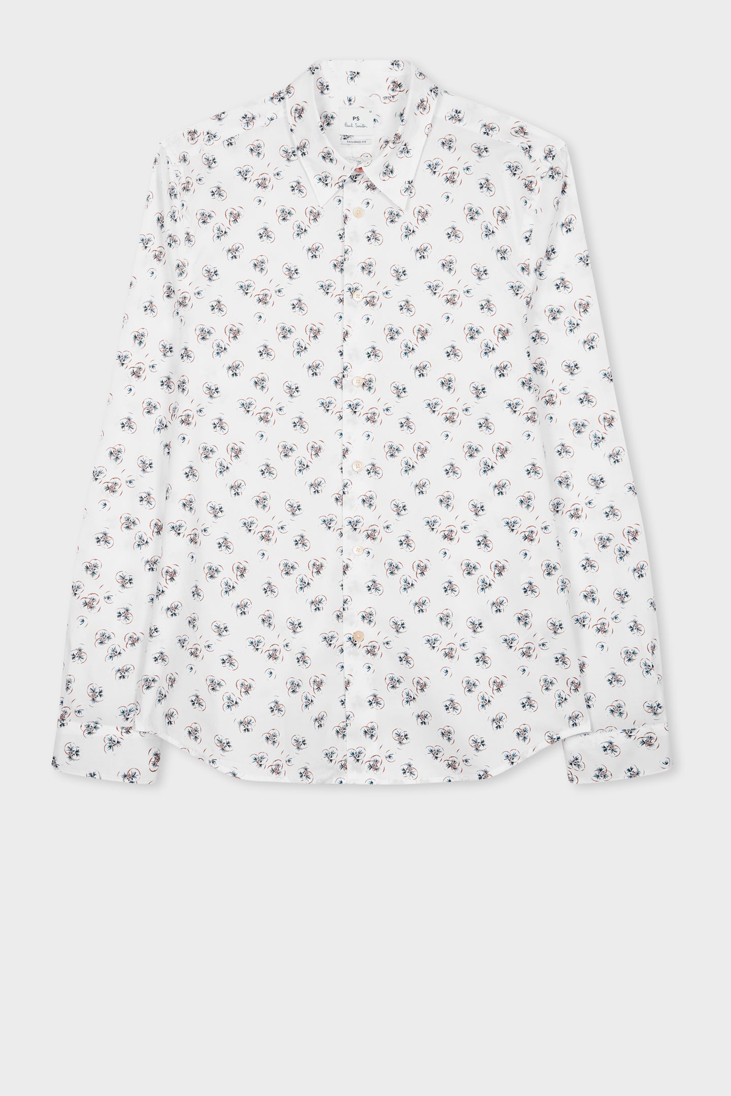 LS TAILORED FIT SHIRT WHITE 1