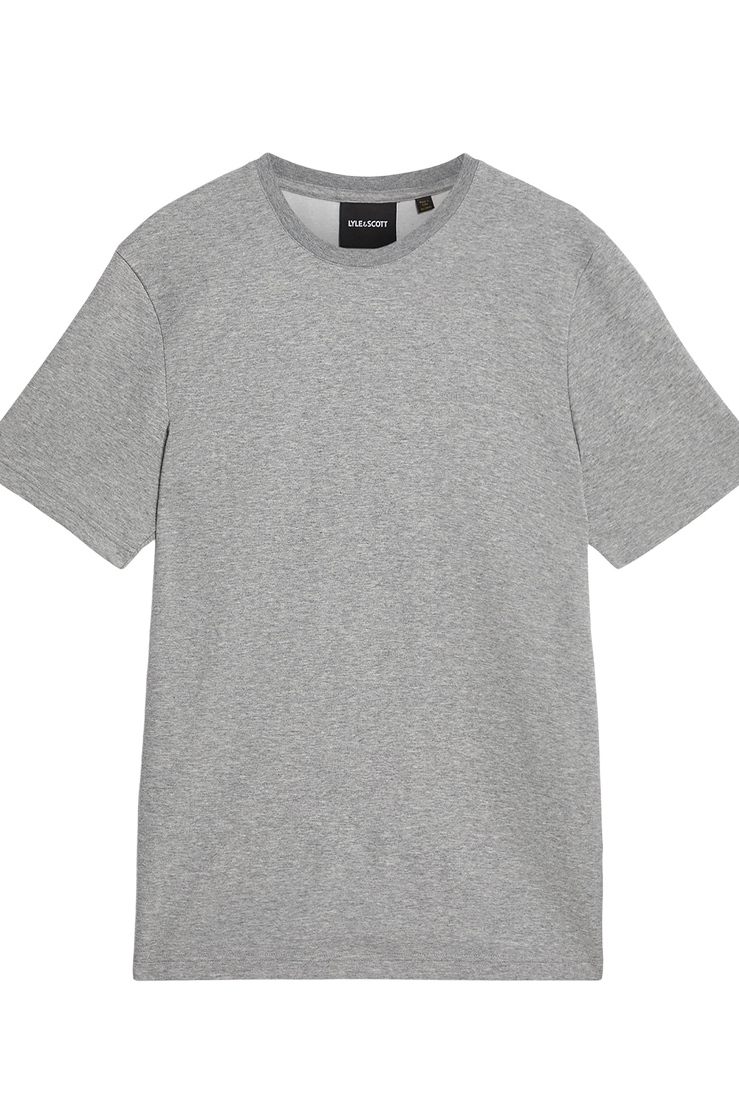 CHEST LOGO INTERLOCK T-SHIRT MID GREY MARL 4