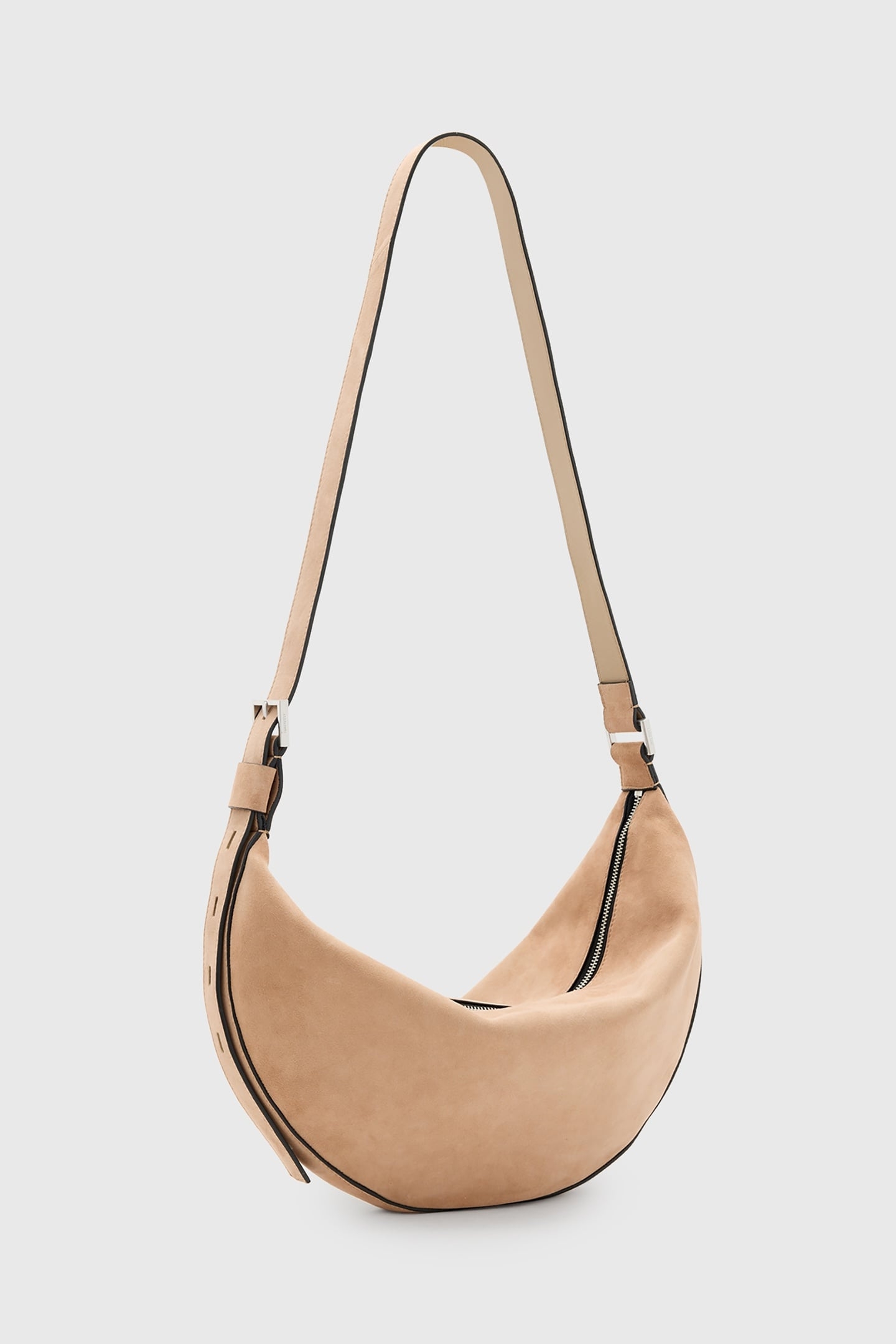 HALFMOON SUEDE SHLDR MINK BROWN 3