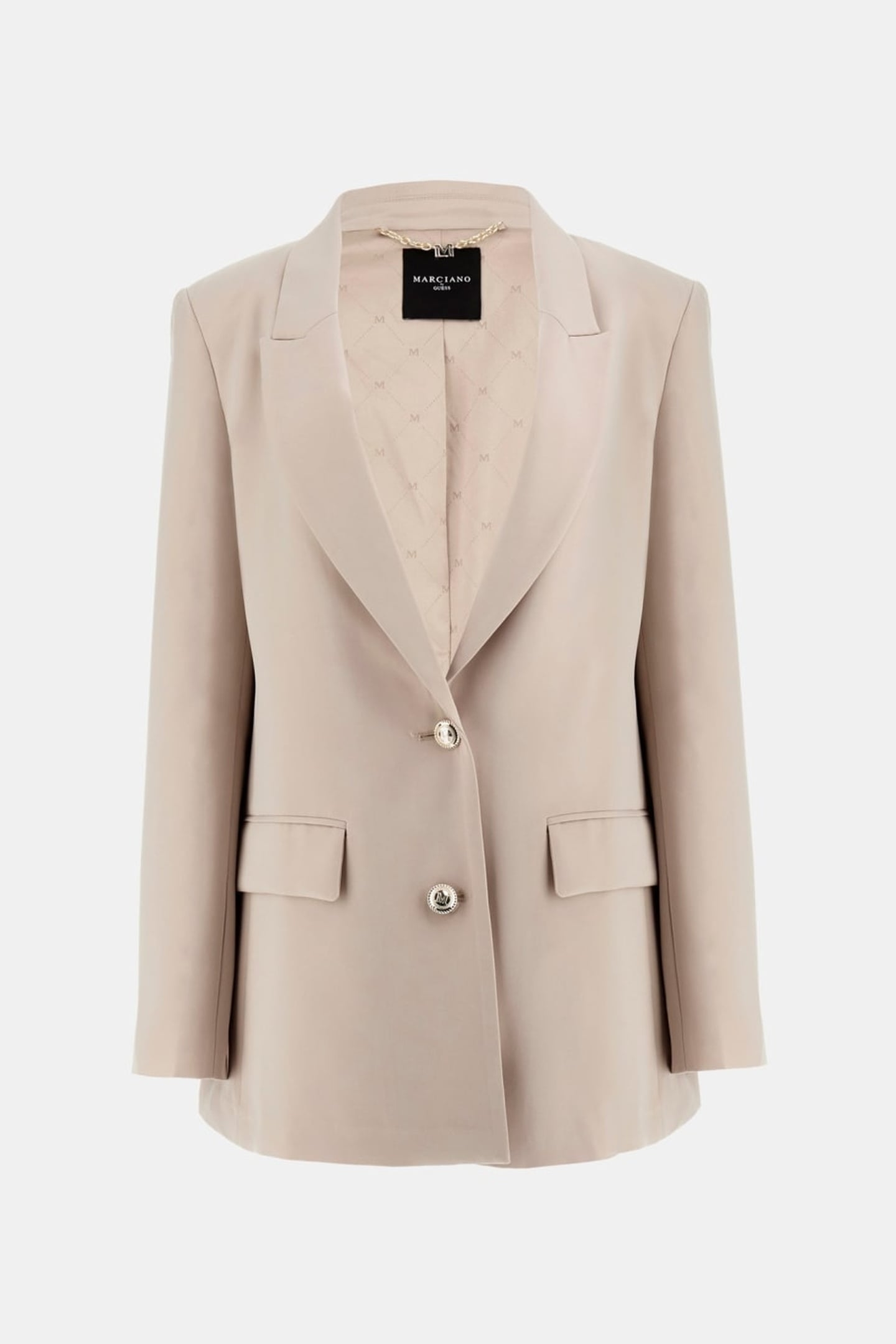 MARCIANO BY GUESS BECKY STRAIGHT BLAZER FAWN TAUPE 4