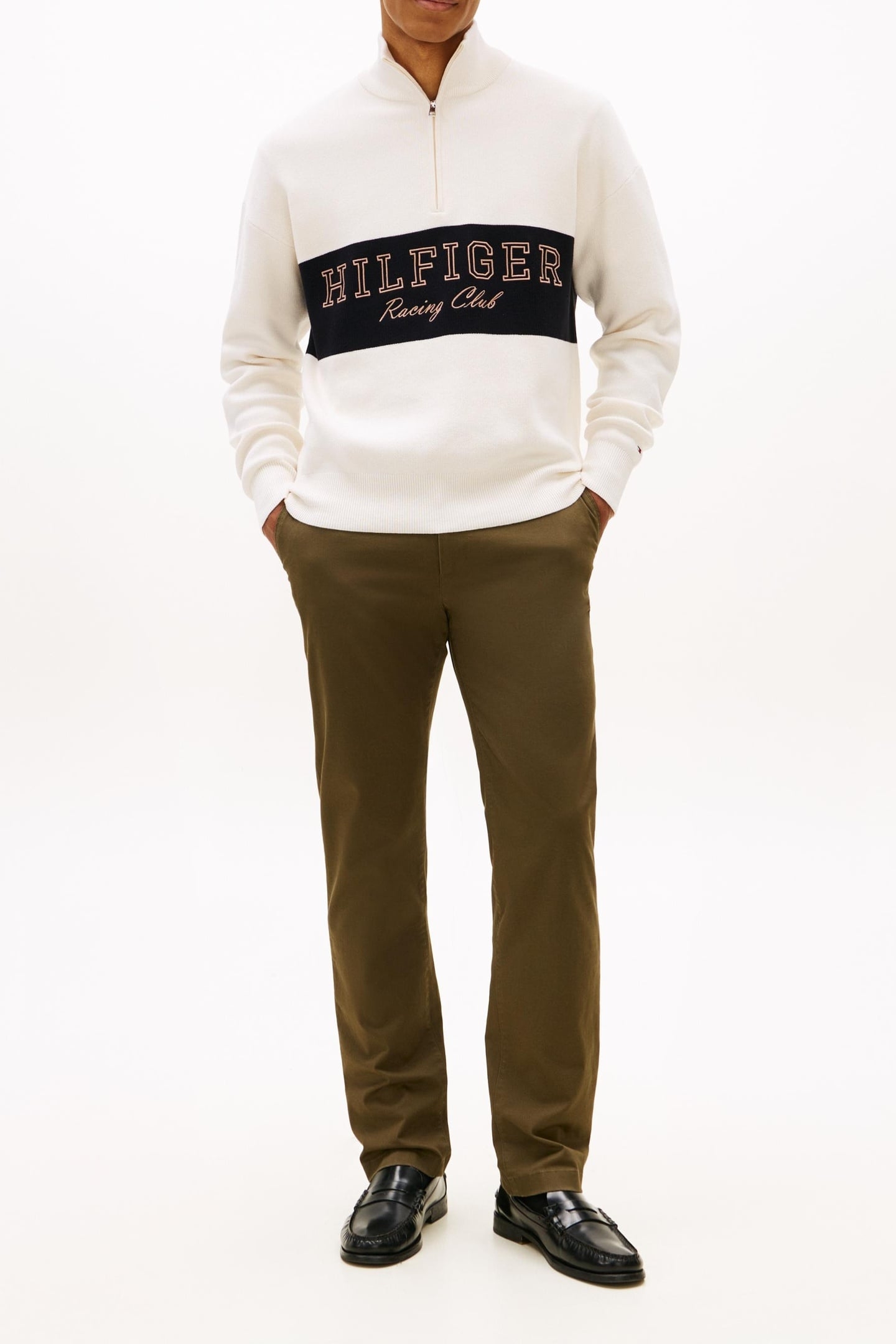 MODERN ATHLEISURE ZIP SWEATER IVORY PETAL 4