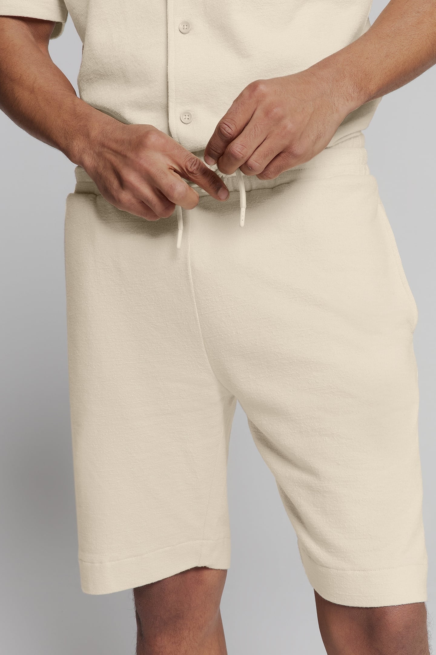 SHORT JERSEY SOLID TERRY CEMENT 7