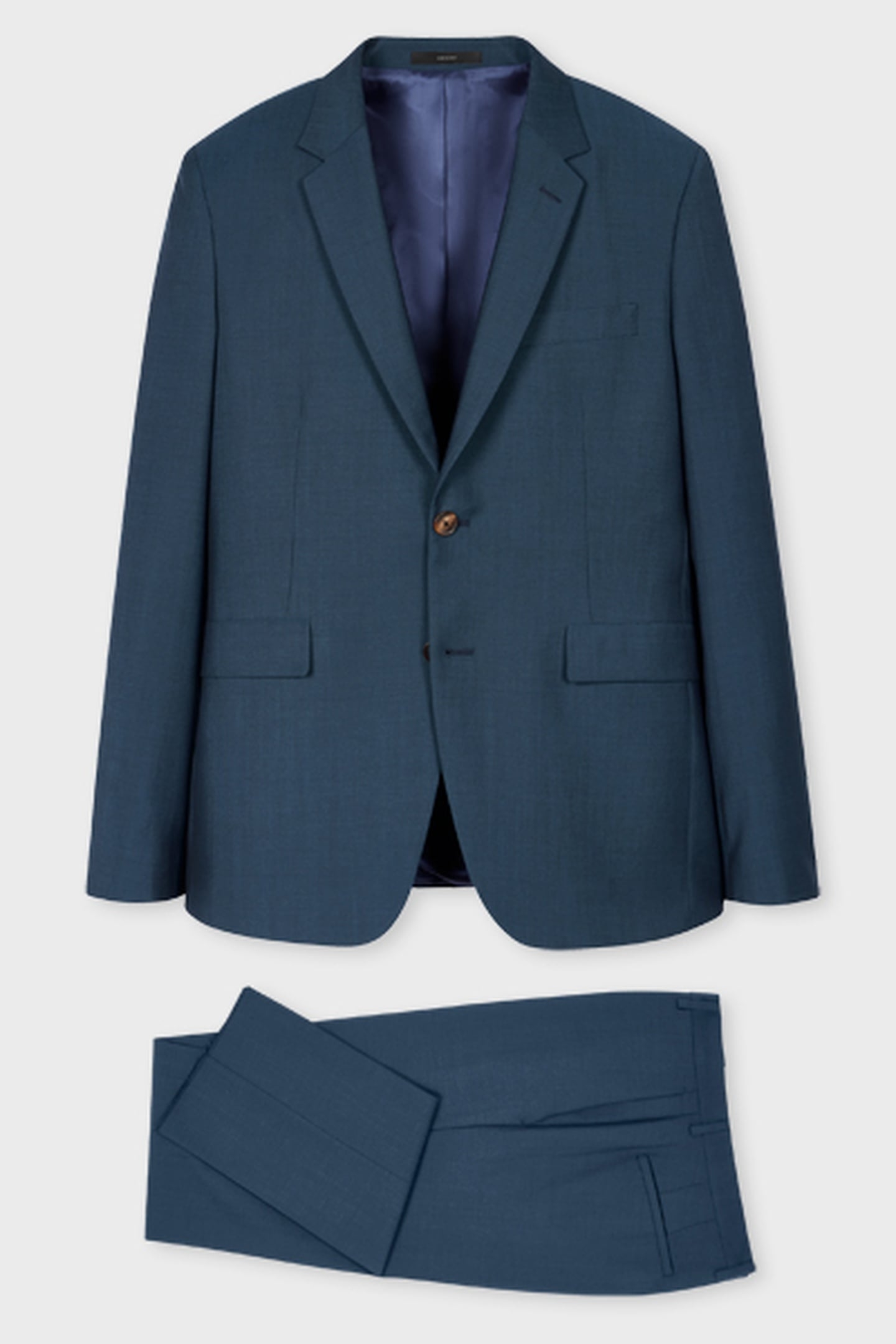 SLIM FIT 2BTN SUIT PETROL BLUE 7