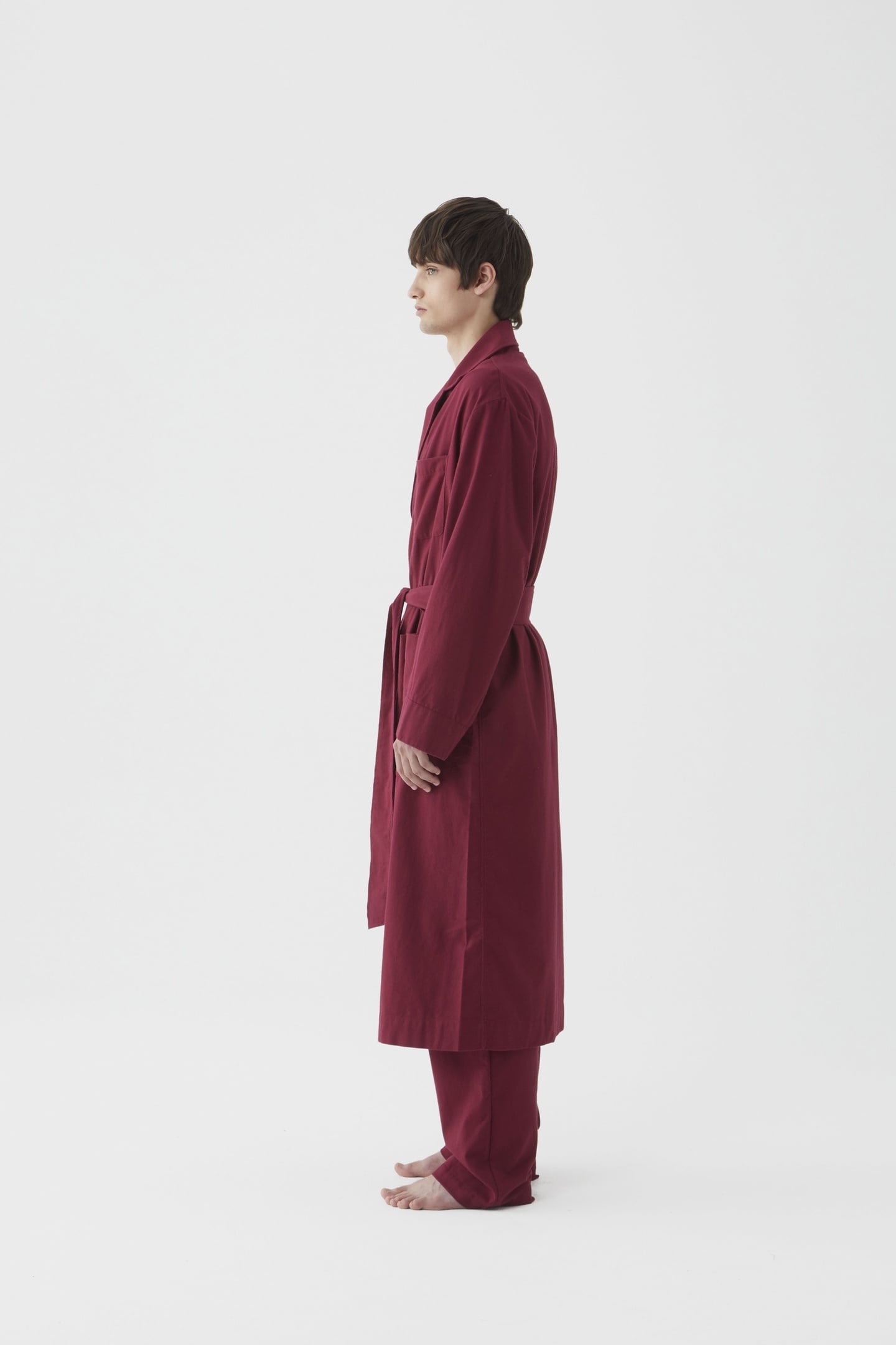 UNISEX FLANNEL, DRESSING GOWN BEYOND RED 4