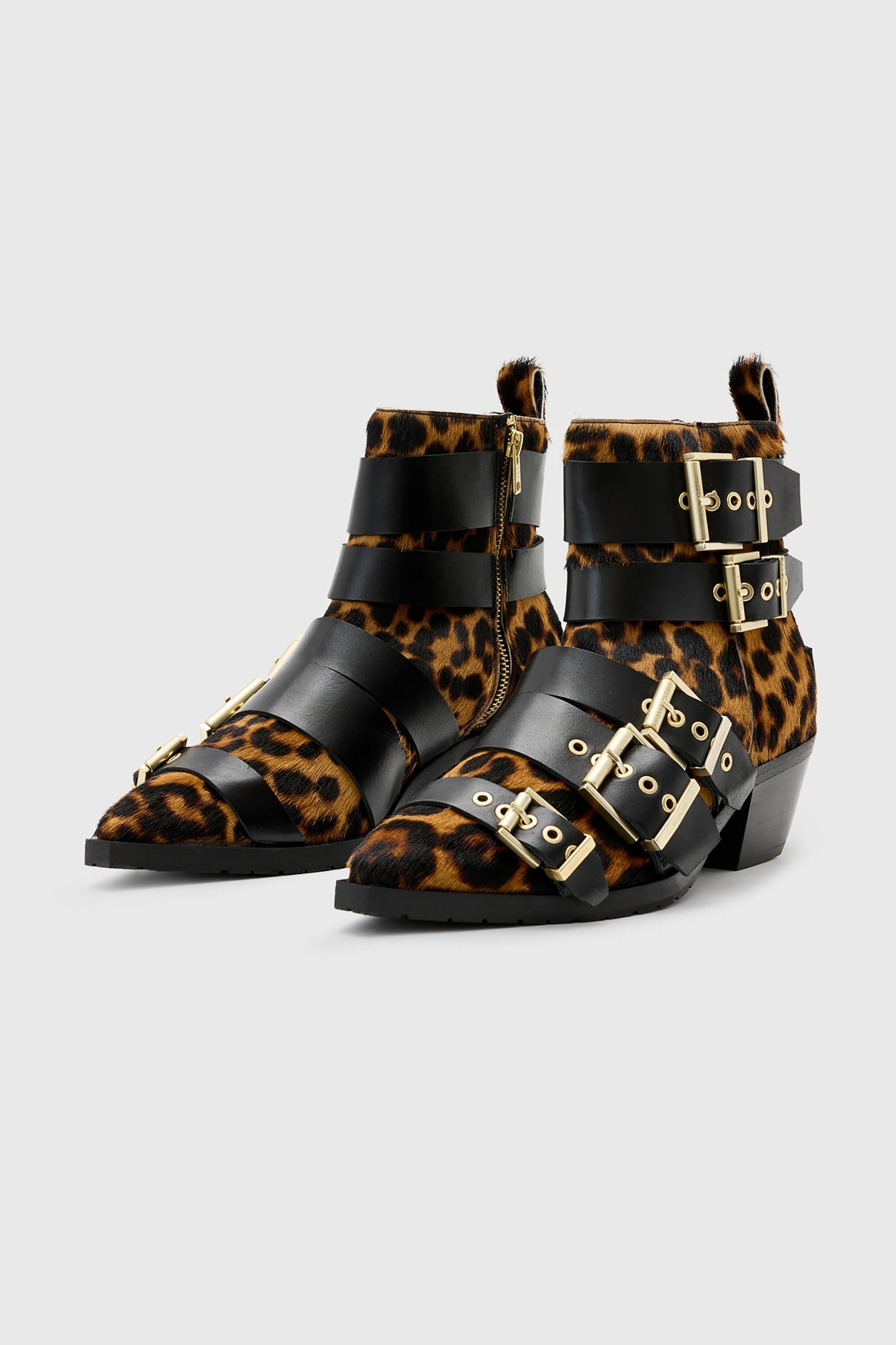 JANE BUCKLE BOOT LEPPO BROWN/BLACK 2