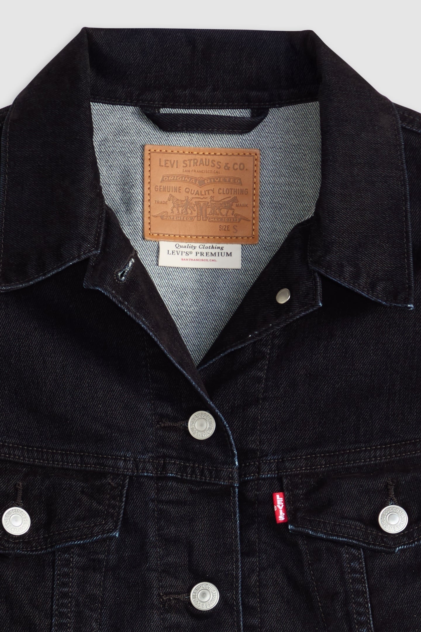 90S TRUCKER JACKET BLACK 4