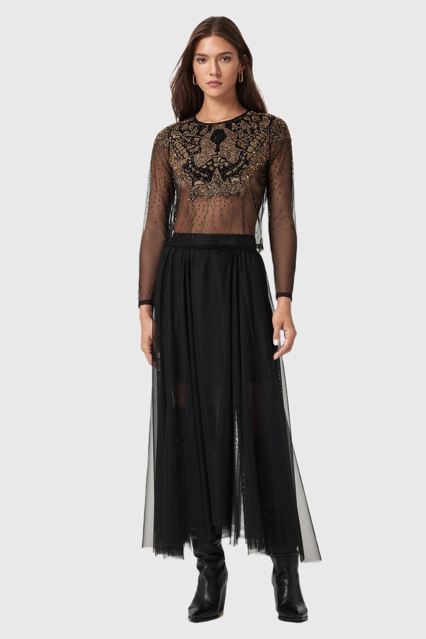 ALLY TULLE SKIRT BLACK 3
