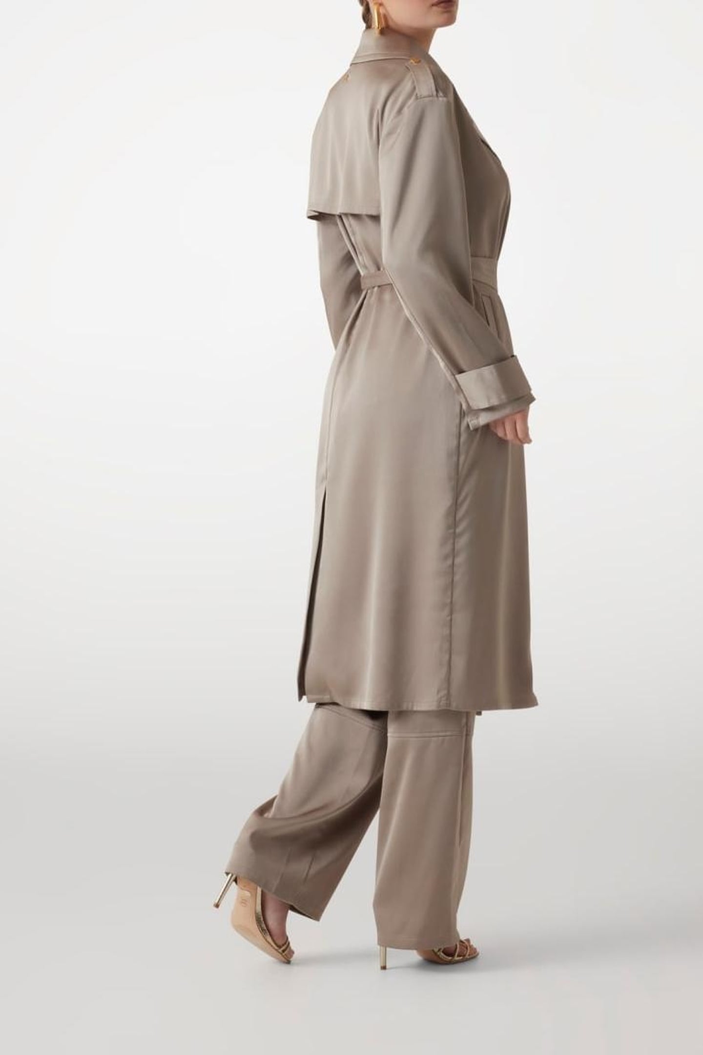 MARCIANO BY GUESS EVA TRENCH COAT NATURAL ALMOND 2