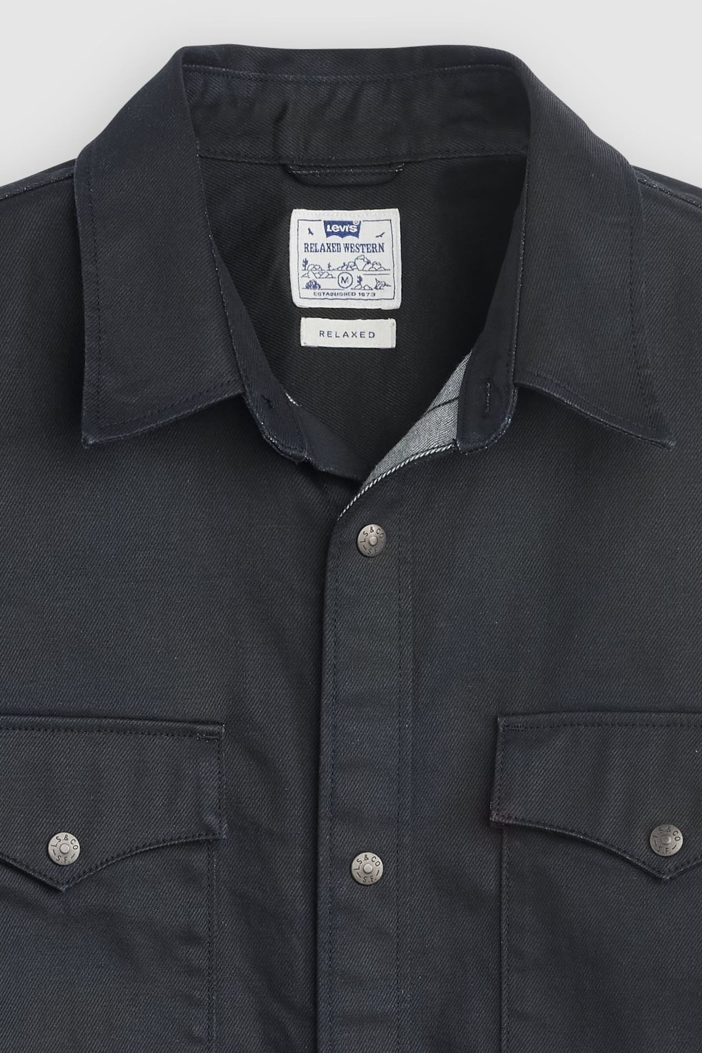 RELAXED WESTERN SHIRT BLACK 4