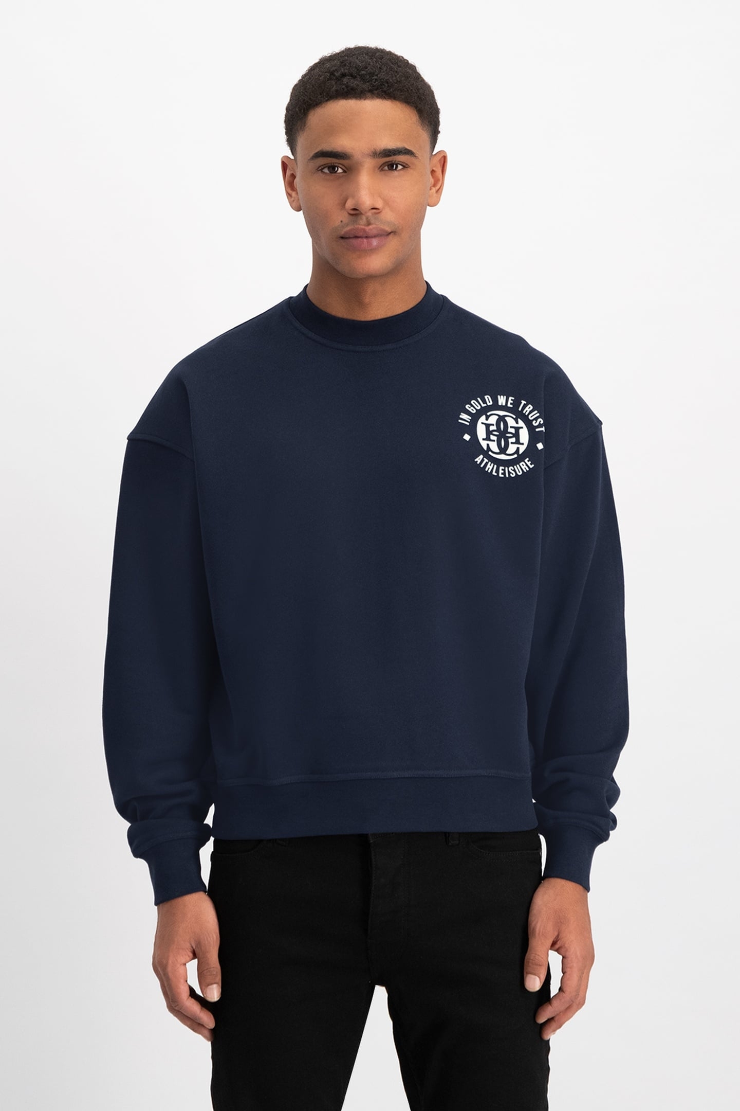 UNISEX THE BASKET SWEATER NAVY 1