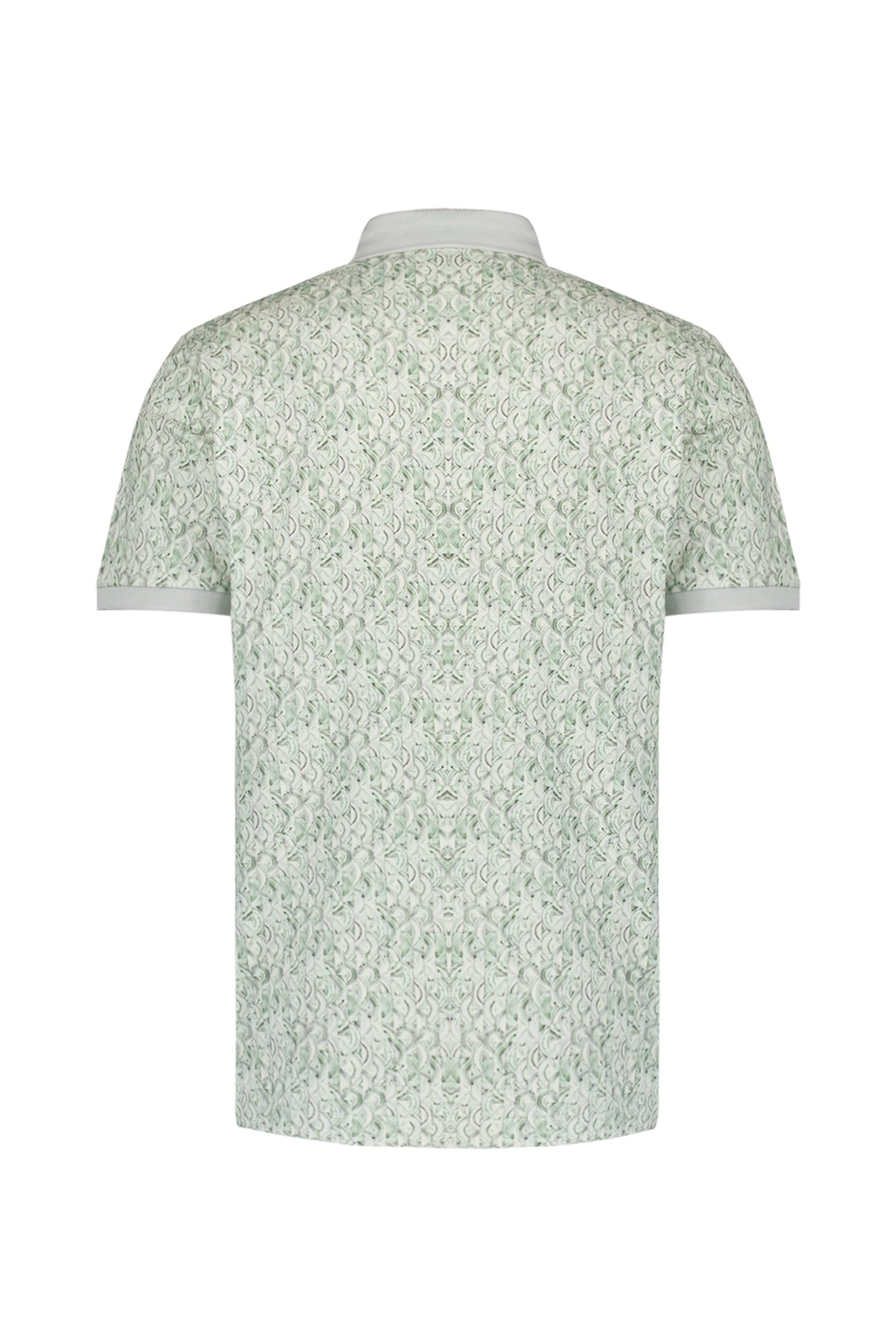 POLO PIQUE ALLOVER PRINTED GREEN 5
