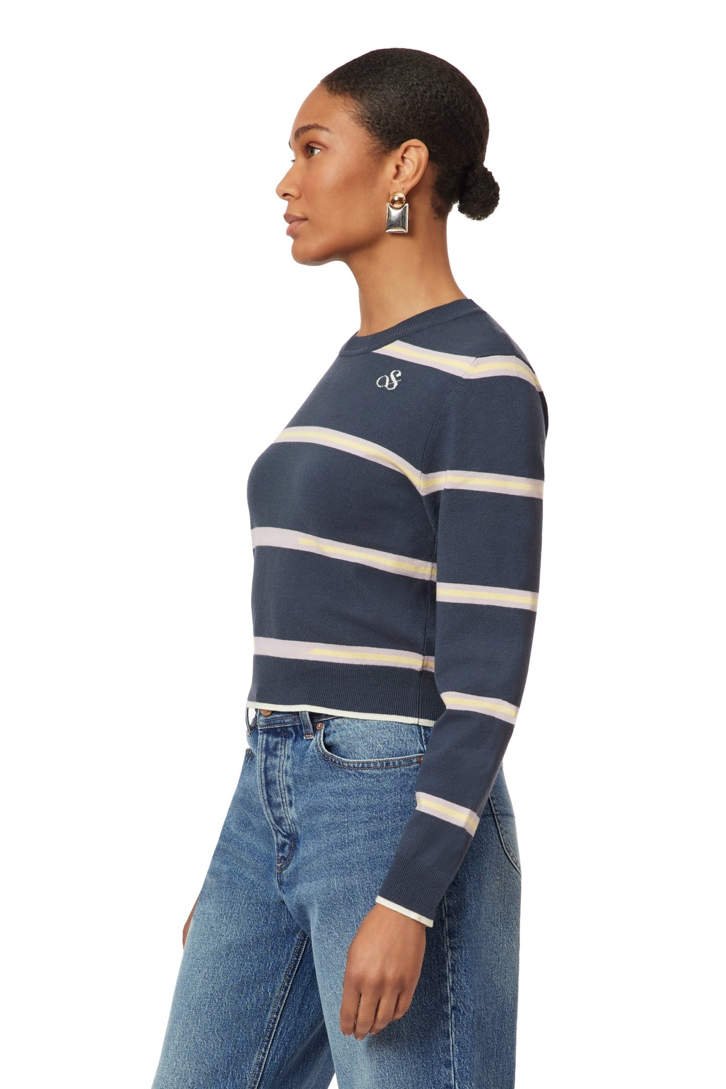 CROP PULLOVER BIG DIPPER STRIPE 6