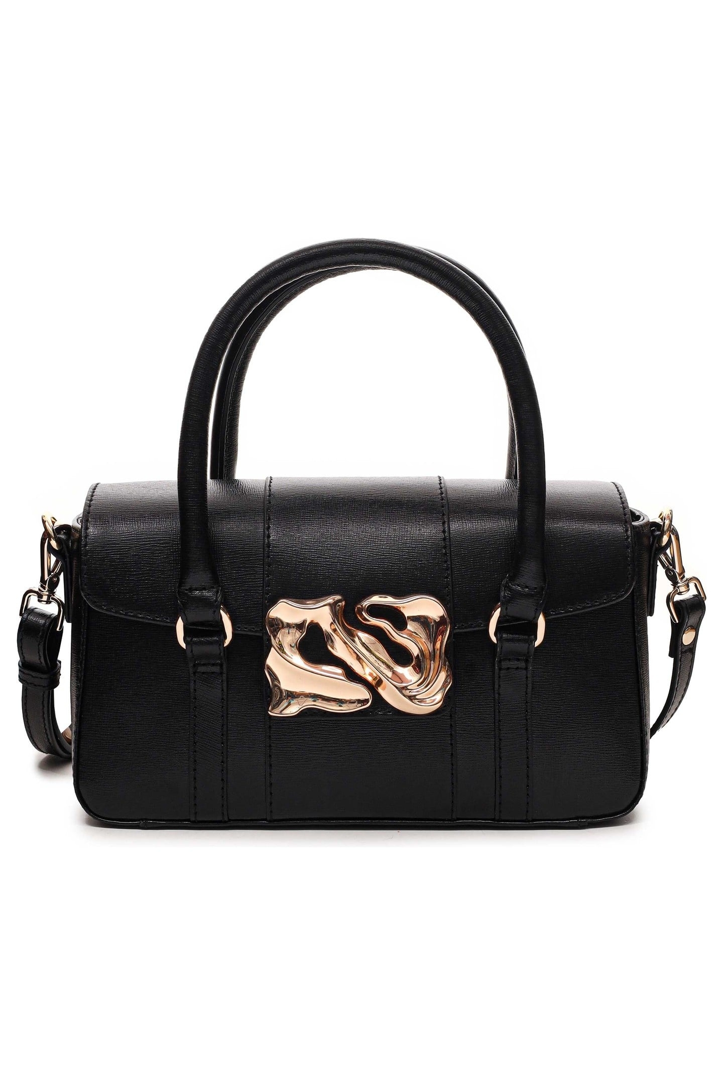 SMALL MAGGIE ICON FLORENCE BLACK W. GOLD 1