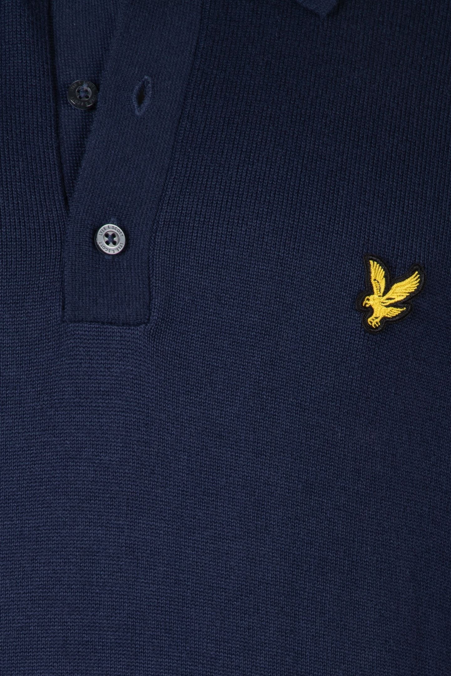 GOLF LONG SLEEVE KNITTED POLO RYDER BLUE 5