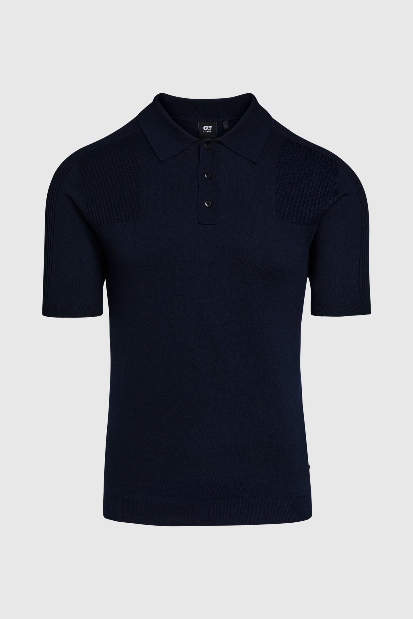 FOTOL V1.Y9.01 FLAT-KNIT-SHIRT DARK NAVY 3