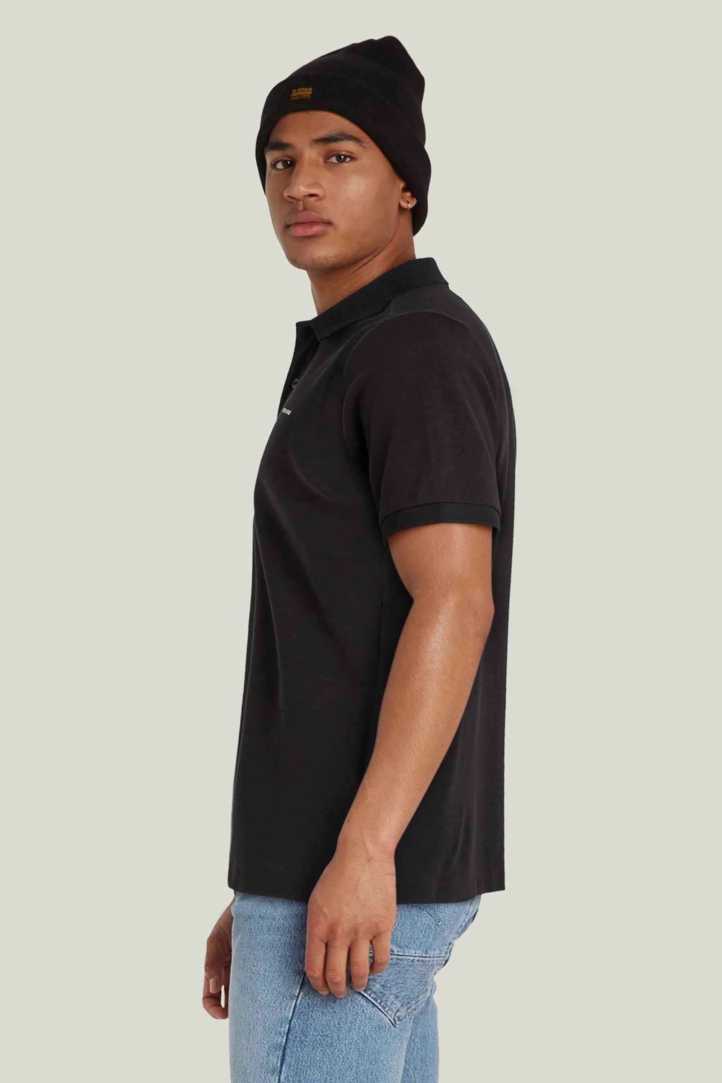 OLUV SLIM POLO S\S DK BLACK 2