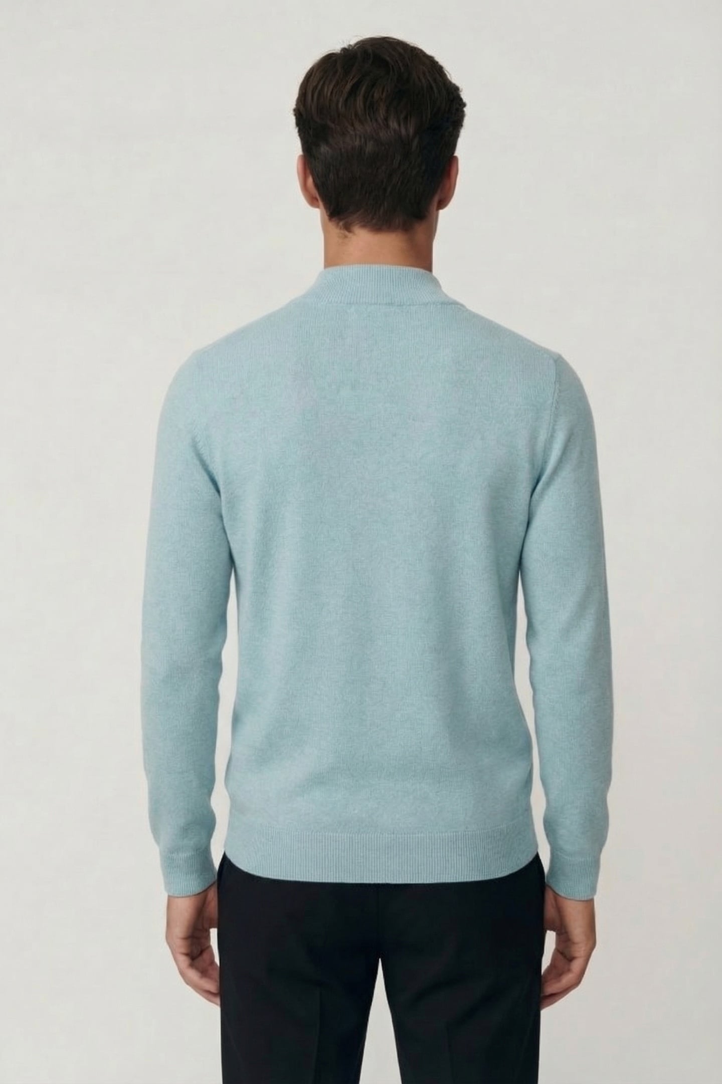 PULLOVER HALF ZIP MELANGE ICE 2