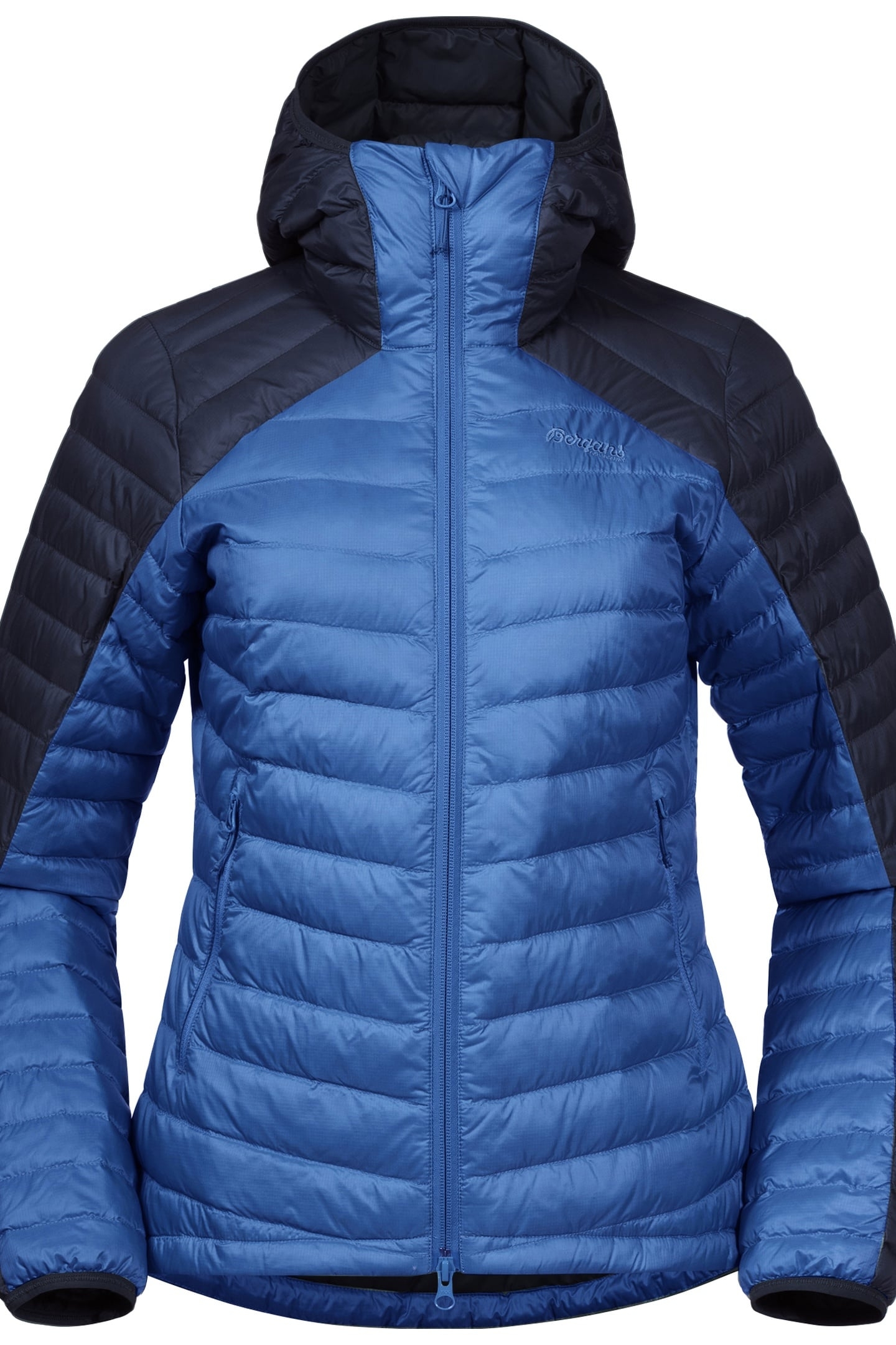 RØROS DOWN LIGHT W JKT W/HOOD STRONGBLUE/NAVY 5