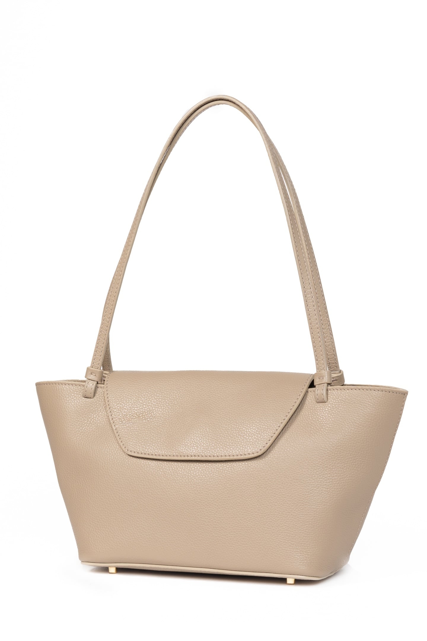 COURRIER TOTE PEBBLED LEATHER TAUPE 3