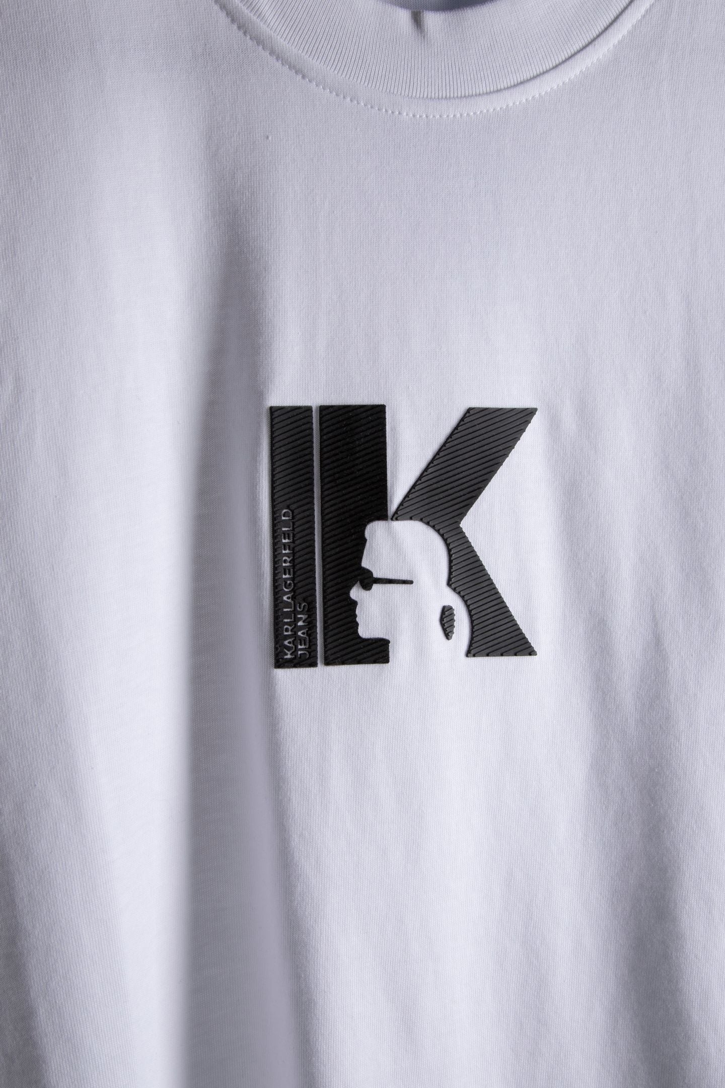 WHITE KLJ REG K LOGO TEE 4