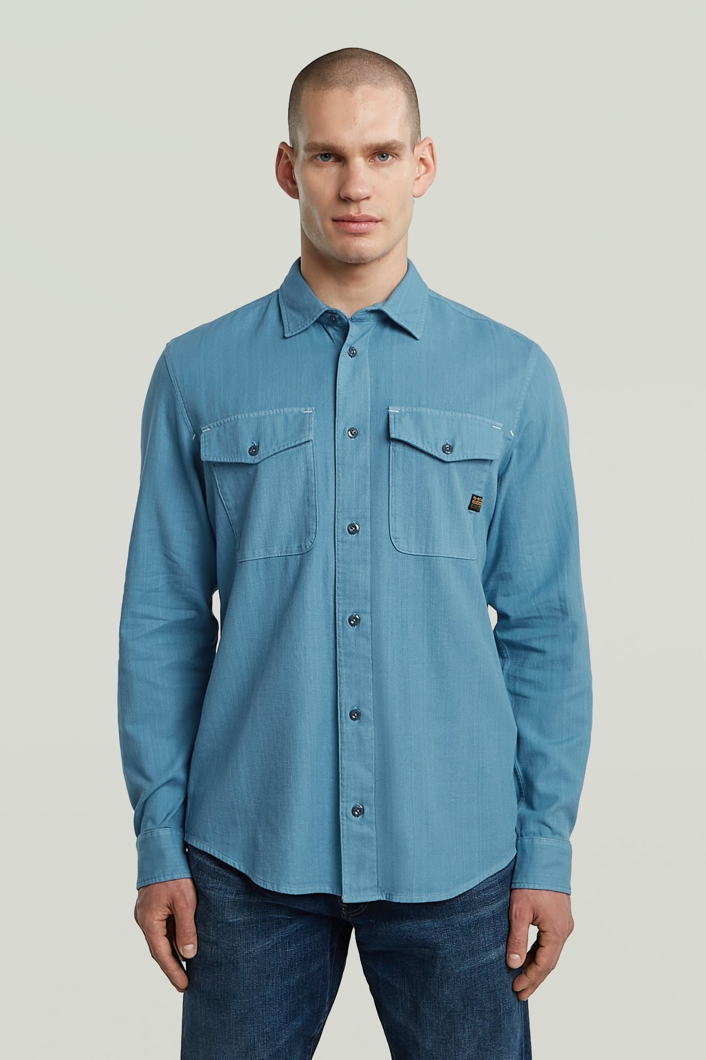 MARINE SLIM SHIRT L\S NIAGARA GD 2
