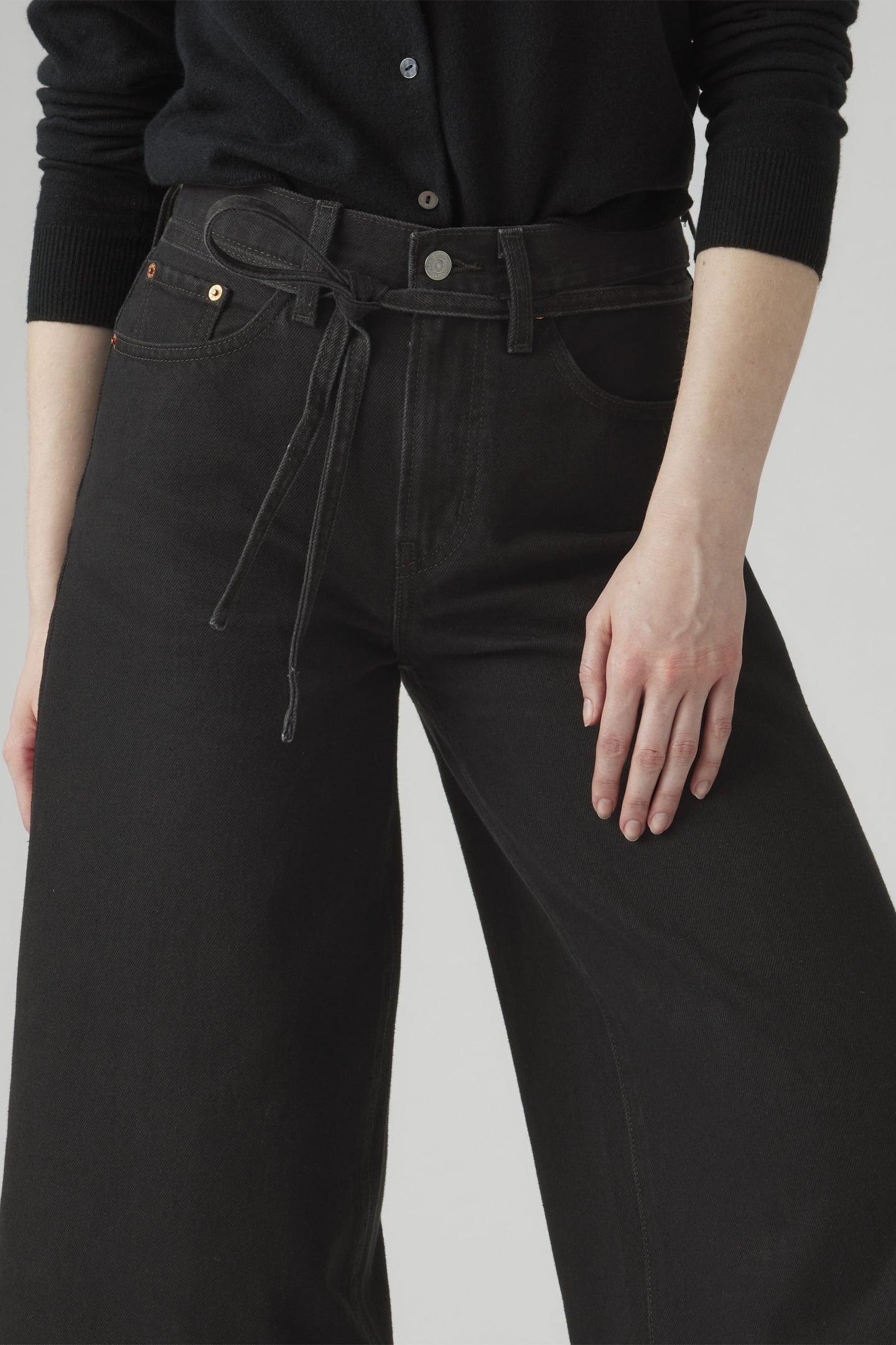 XL CULOTTE WOMEN'S JEANS BLACK 6