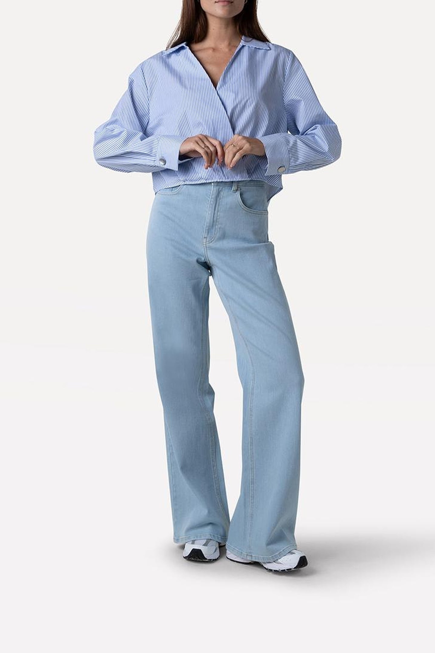 ELSIE TOP WHITE GRANADA STRIPE 1