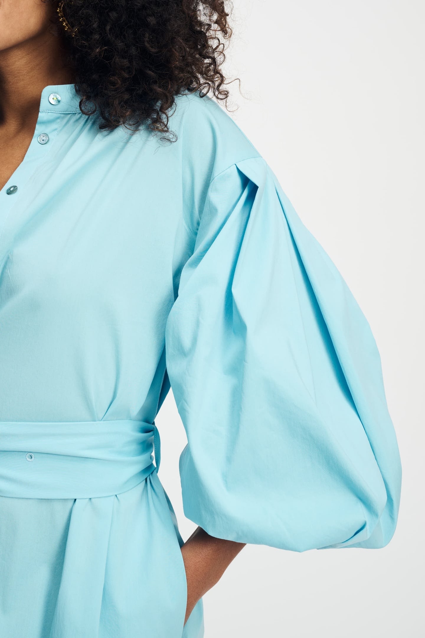 DRESS - POPLIN SKY BLUE 6