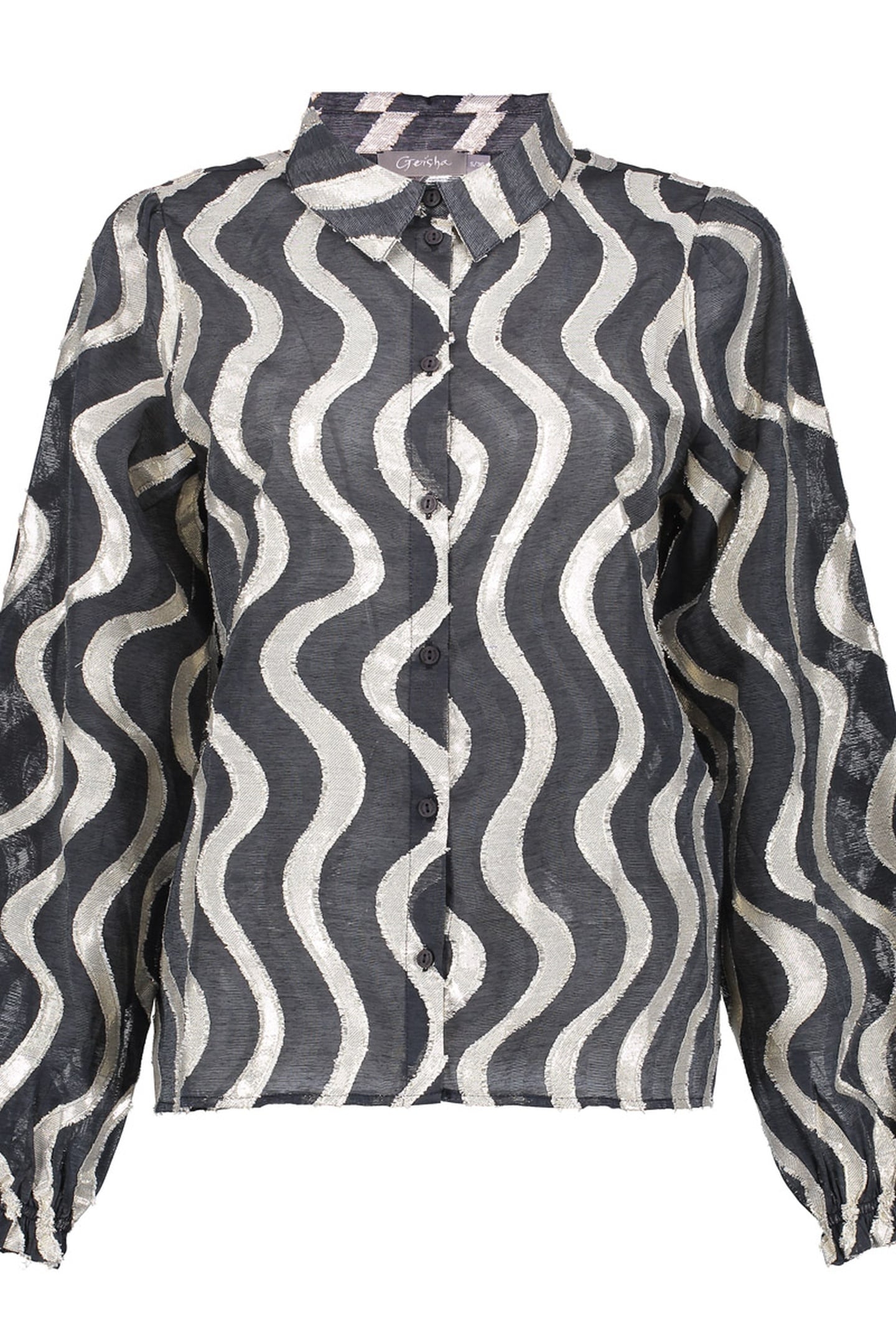 BLOUSE BLACK/GOLD 1