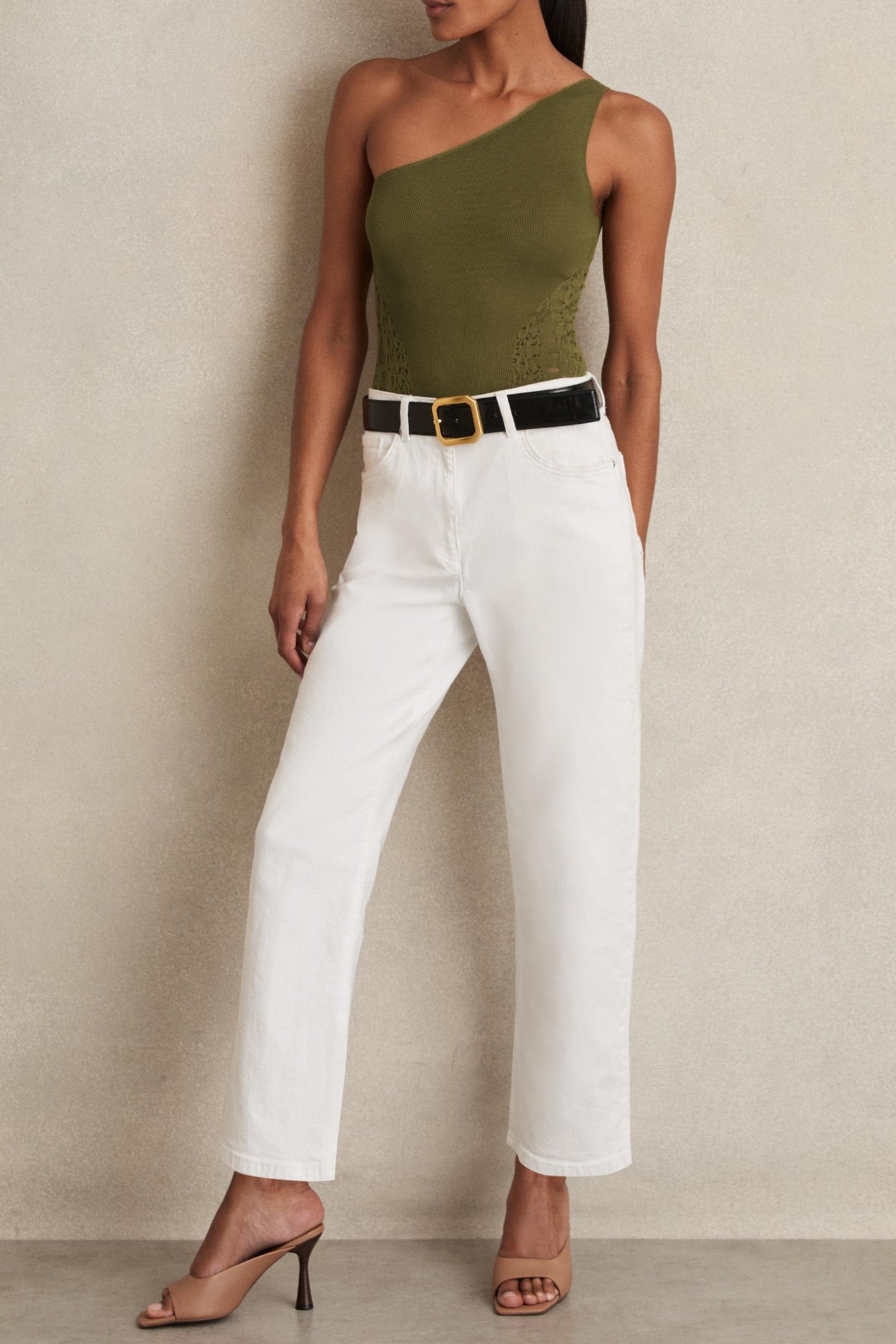 LACE DETAIL BODYSUIT GREEN 1