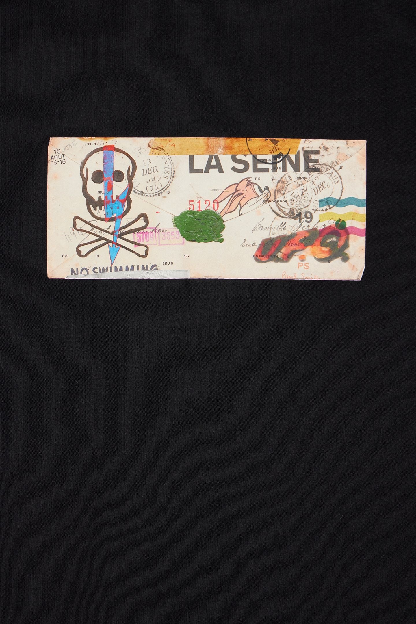 SLIM FIT T SHIRT CROSSBONES BLACK 3