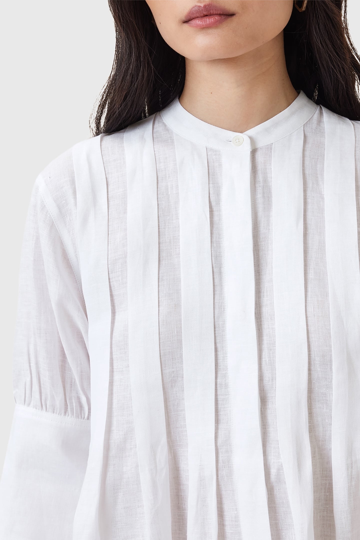 INARA LINEN SHIRT CHALK WHITE 7