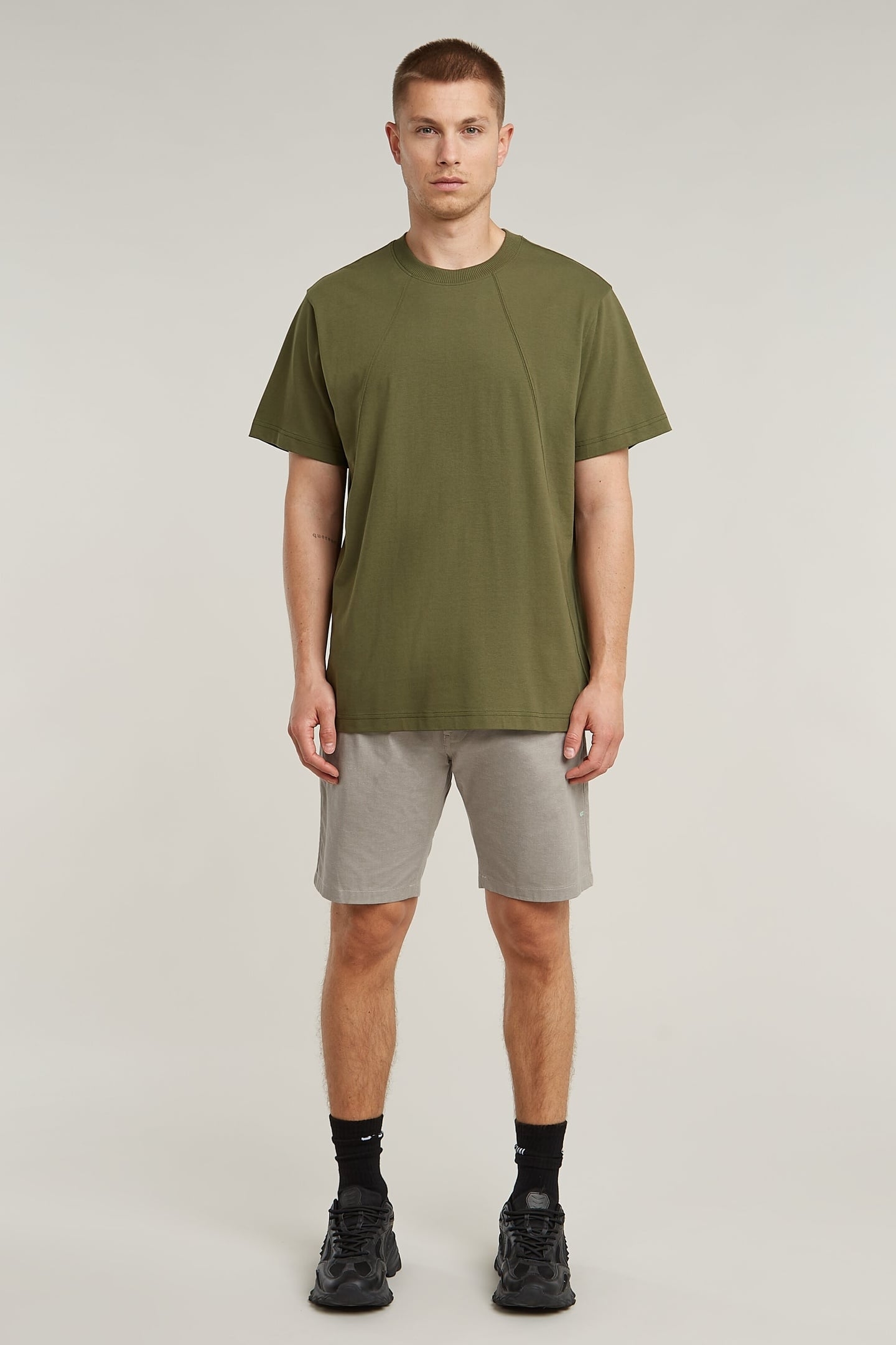 BRONSON 3.0 SLIM CHINO SHORT TOGGEE/MILK DOBBY 1