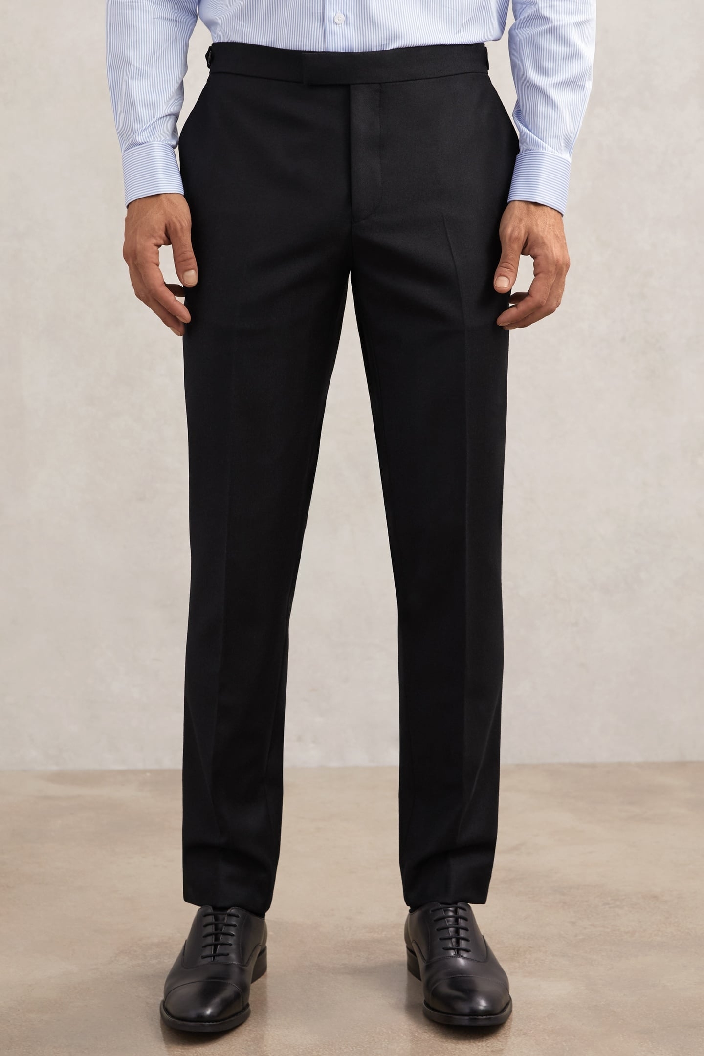 FLANNEL MIXER TROUSER NAVY 2