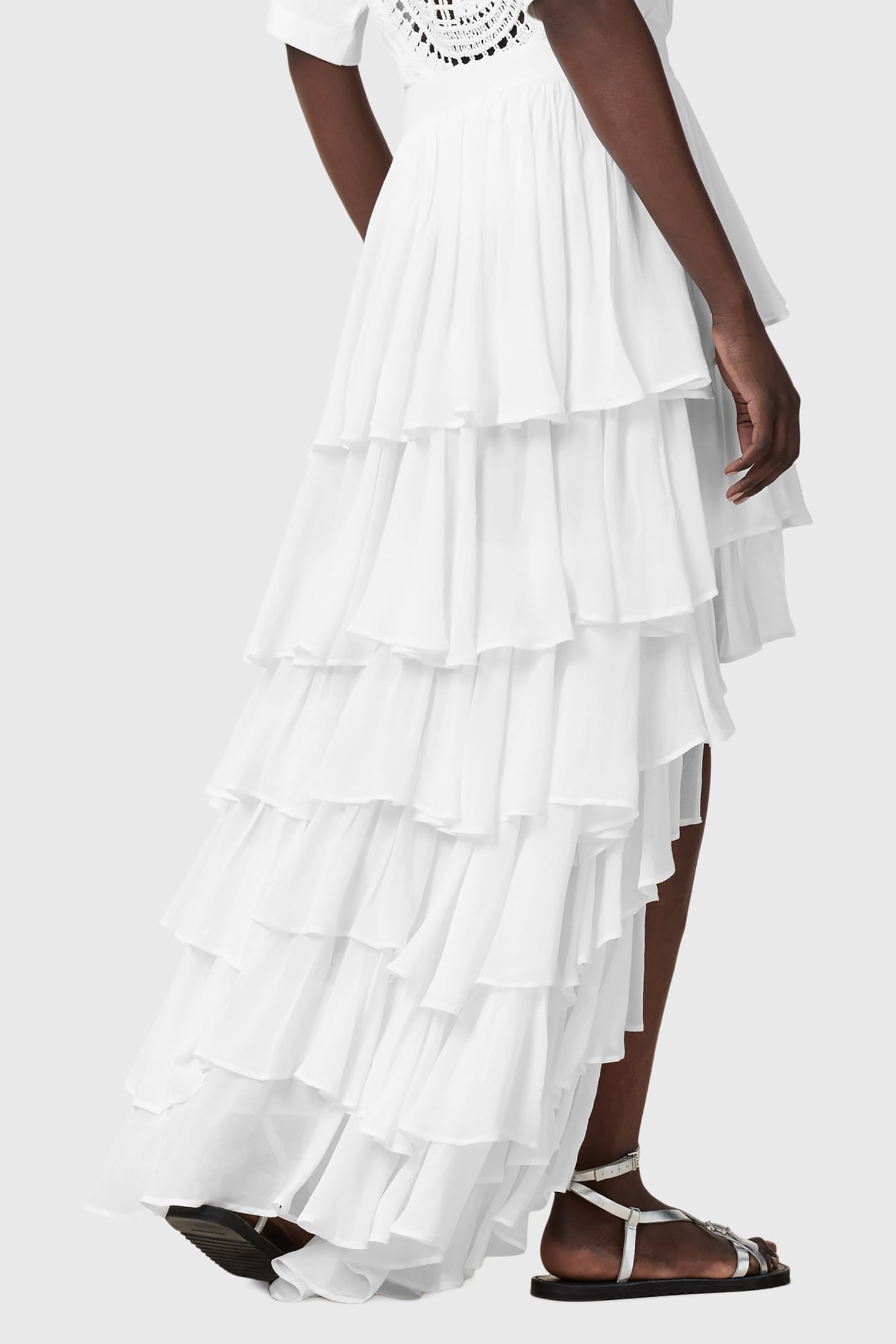 CAVARLY MAXI SKIRT SNOW WHITE 2