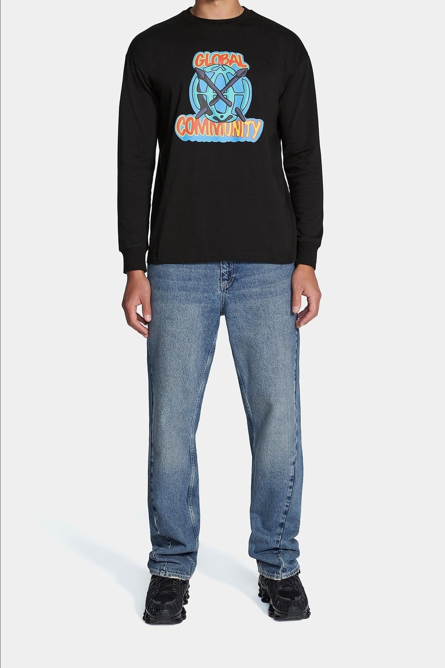 HOBAL LONG SLEEVE T-SHIRT BLACK 1