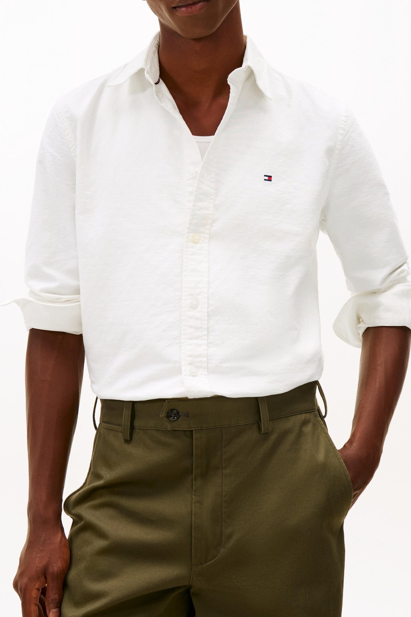 OXFORD DOBBY REGULAR FIT SHIRT WHITE/ALLOVER 1