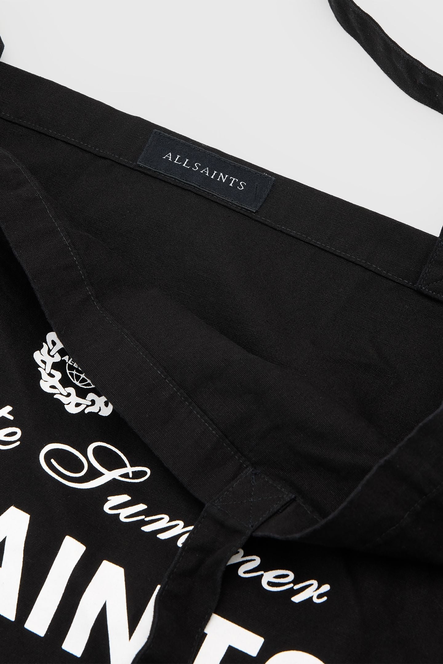 SOLEIL GRAPHIC TOTE WASHED BLACK 7