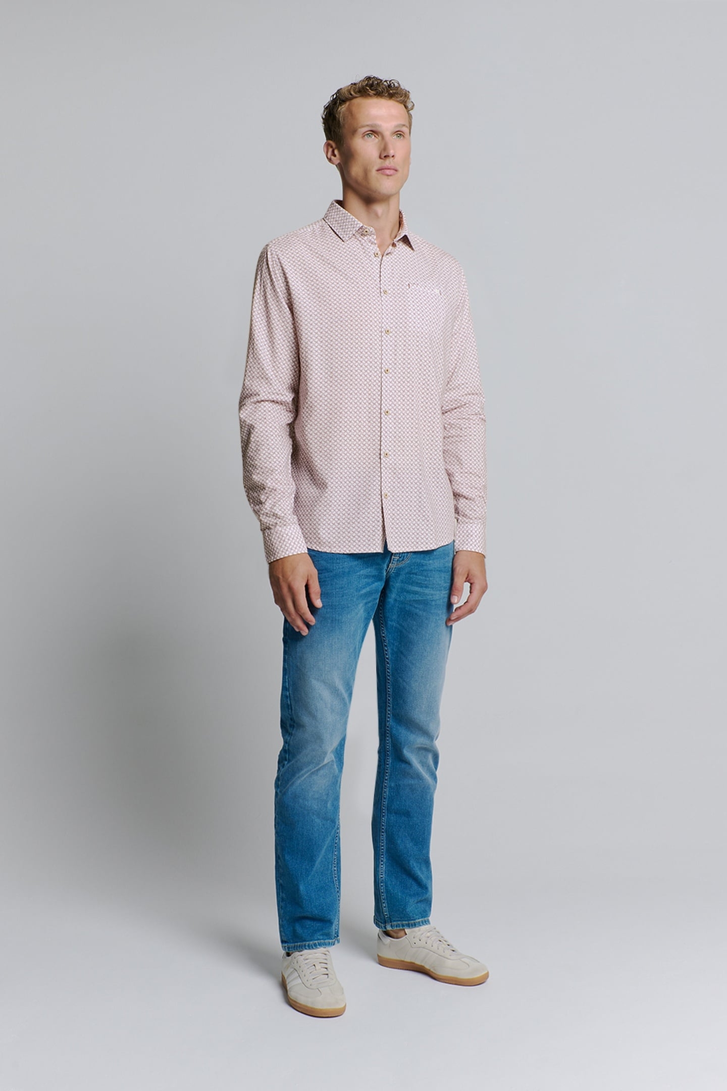 SHIRT ALLOVER PRINTED MAUVE 3