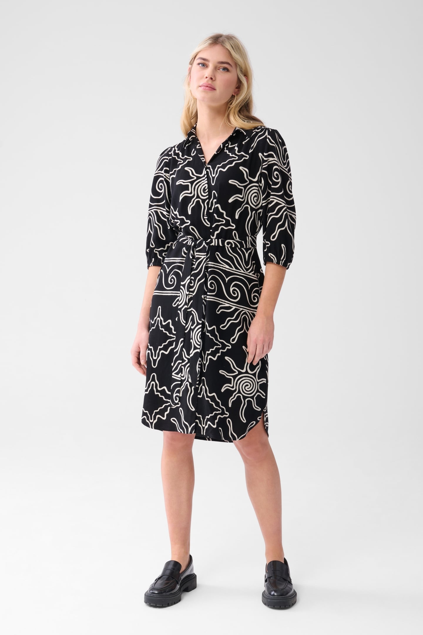 LA-SBTENDER SHORT DRESS BLACK/WHITE 1