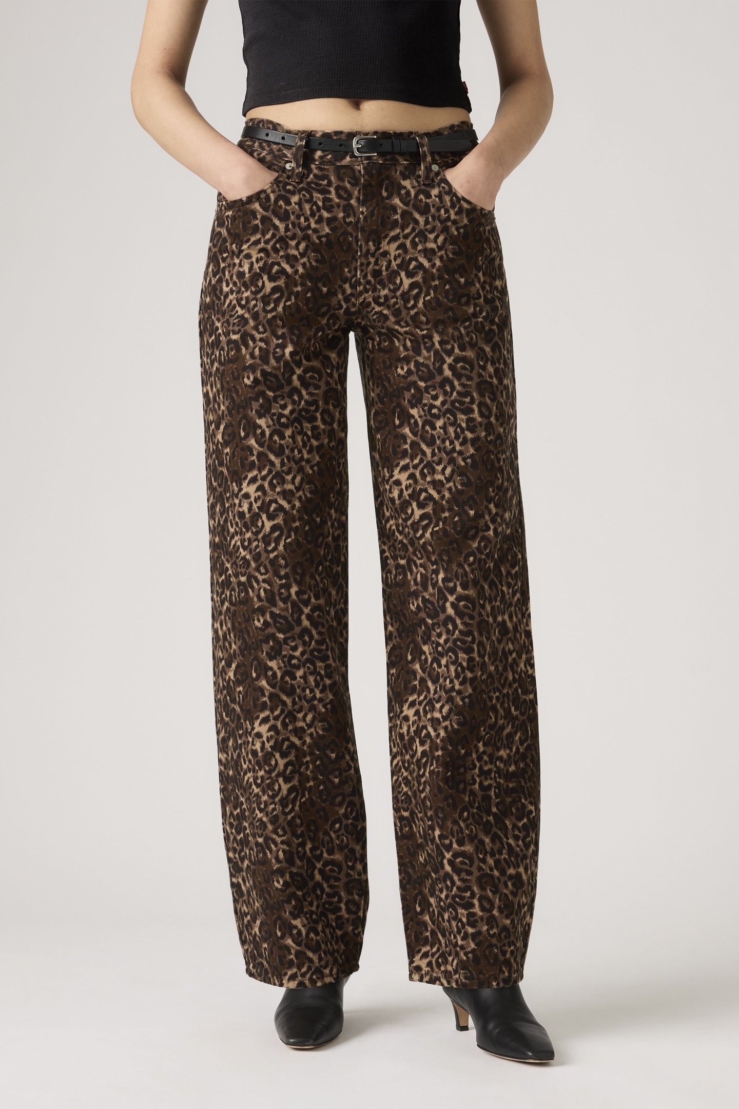 BAGGY DAD LIGHTWEIGHT JEANS BROWN 1