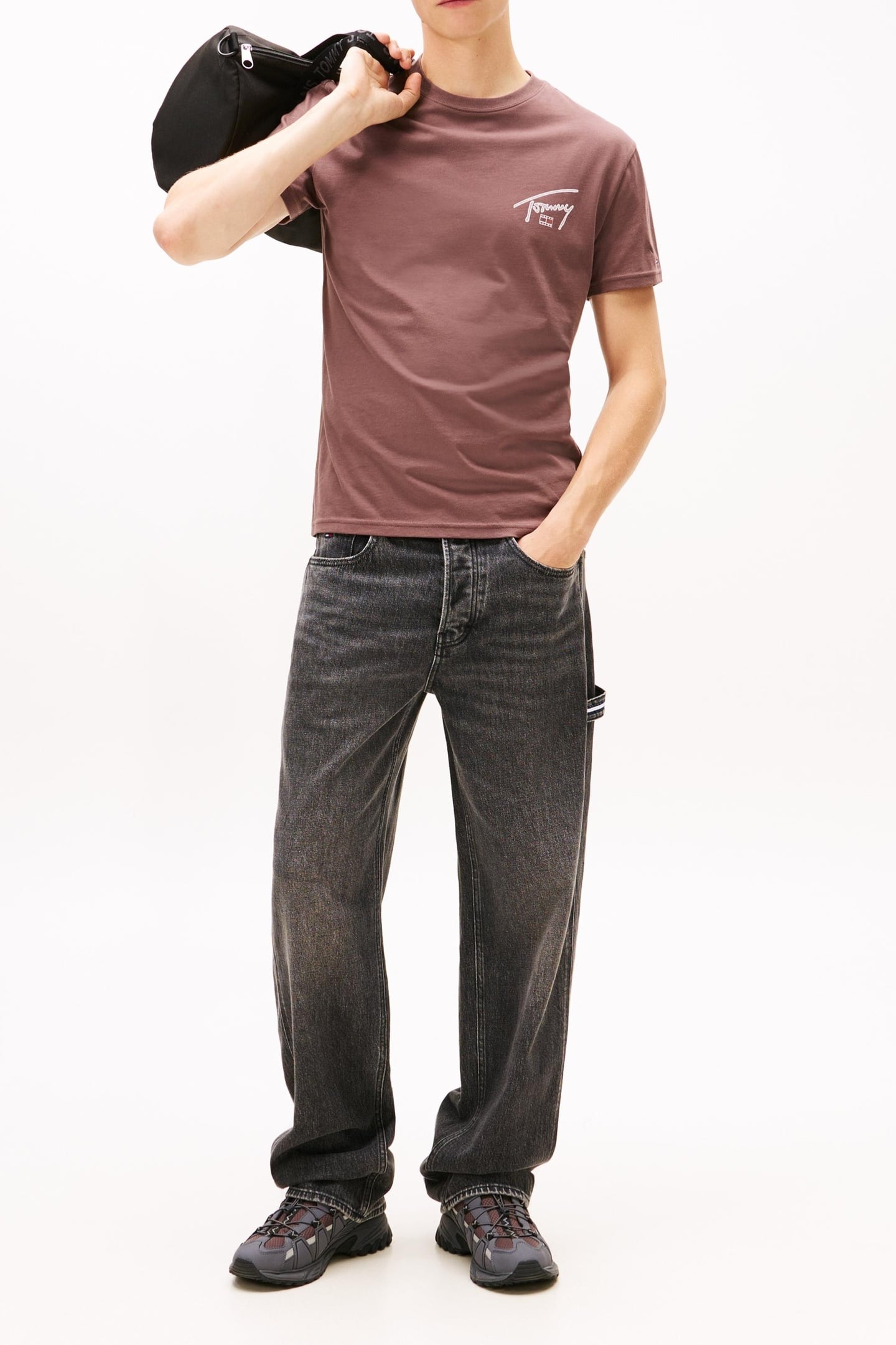 REGULAR SIGN BACKPRINT T-SHIRT BLACK WALNUT 2