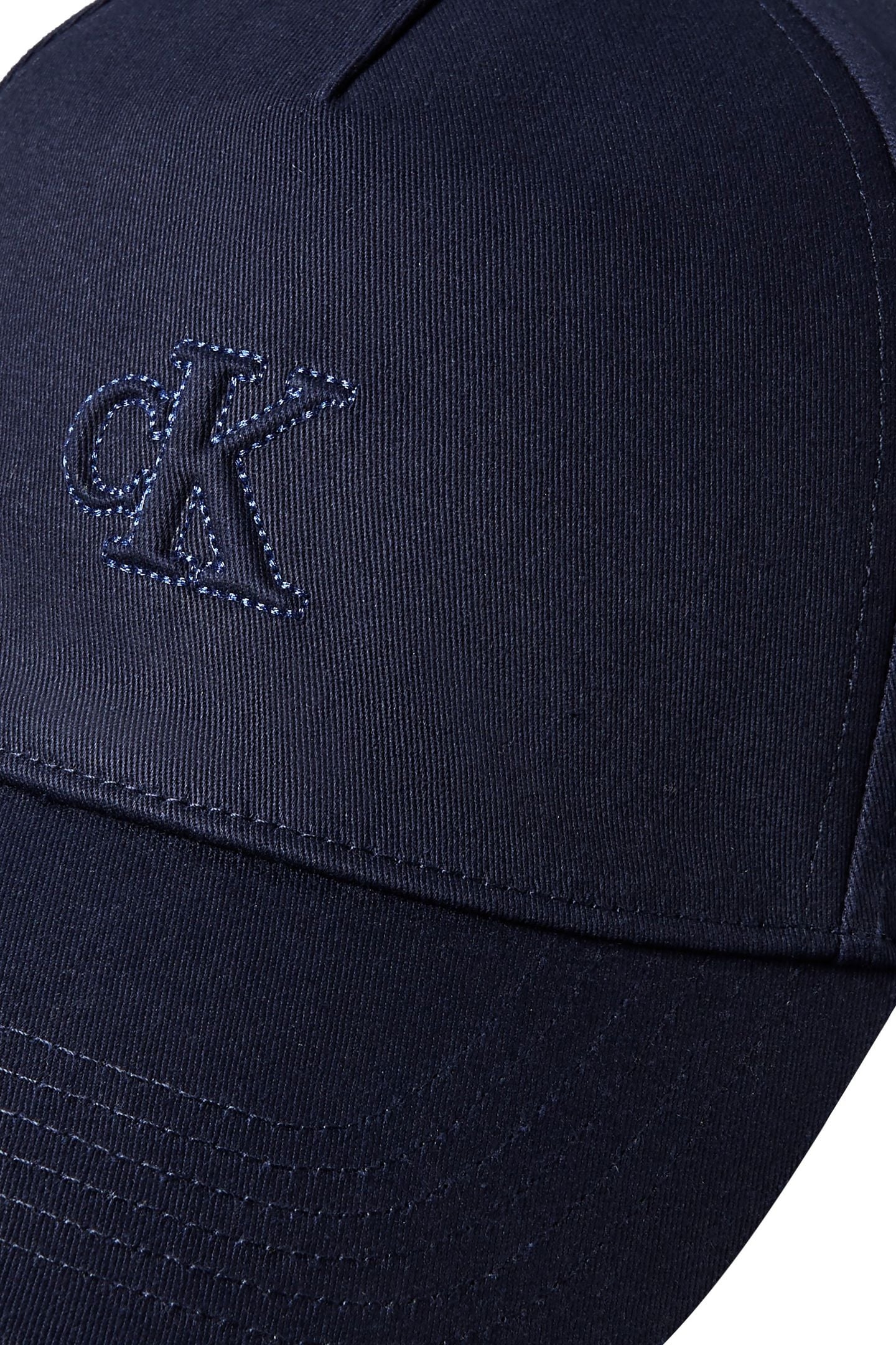 MONOGRAM SHINE EMBROIDERY CAP MARITIME BLUE 3