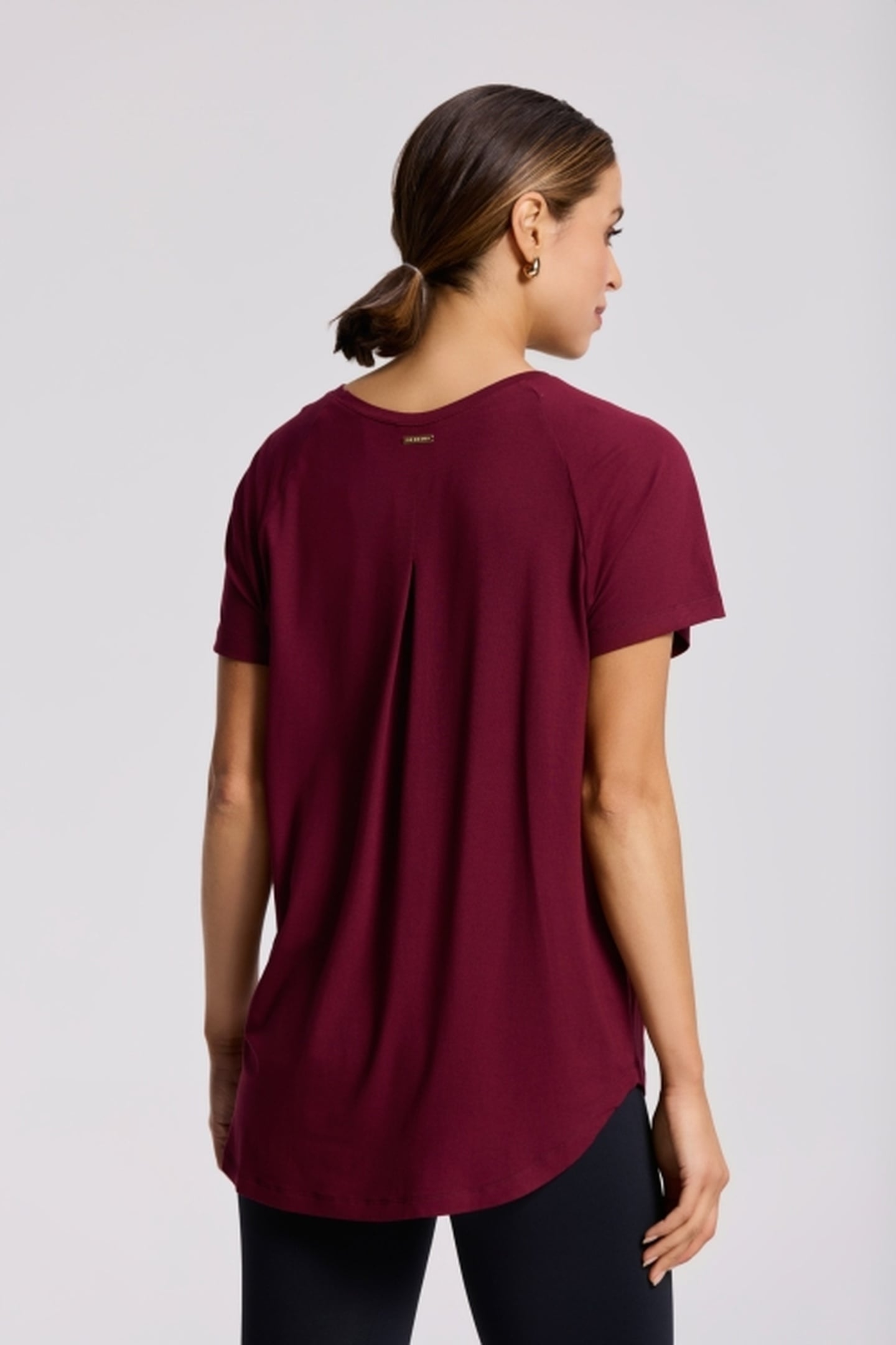 FELINE SHORTSLEEVE TOP BORDEAUX 3