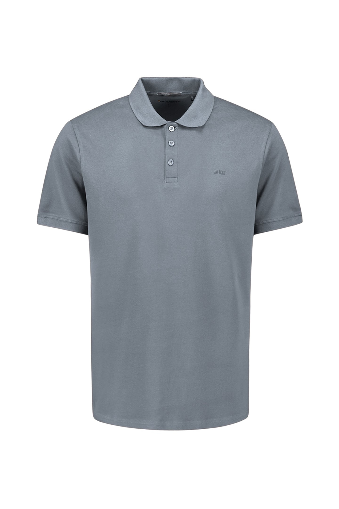 POLO PIQUE SOLID STRETCH WASHED BLUE 6