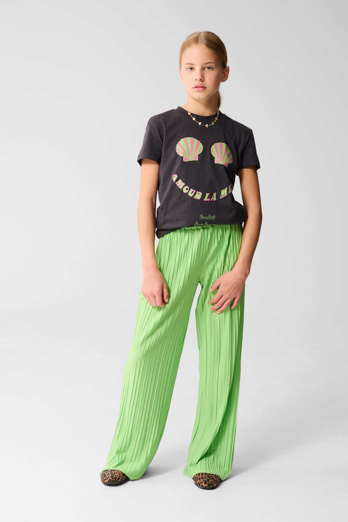 GIRLS LA MER TEE DARKGREY 2